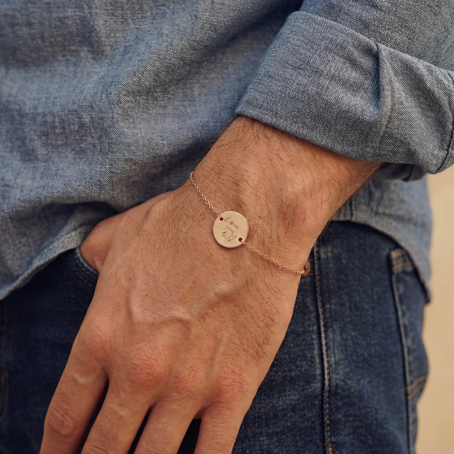 Gepersonaliseerde armband met je eigen handschrift/tekening