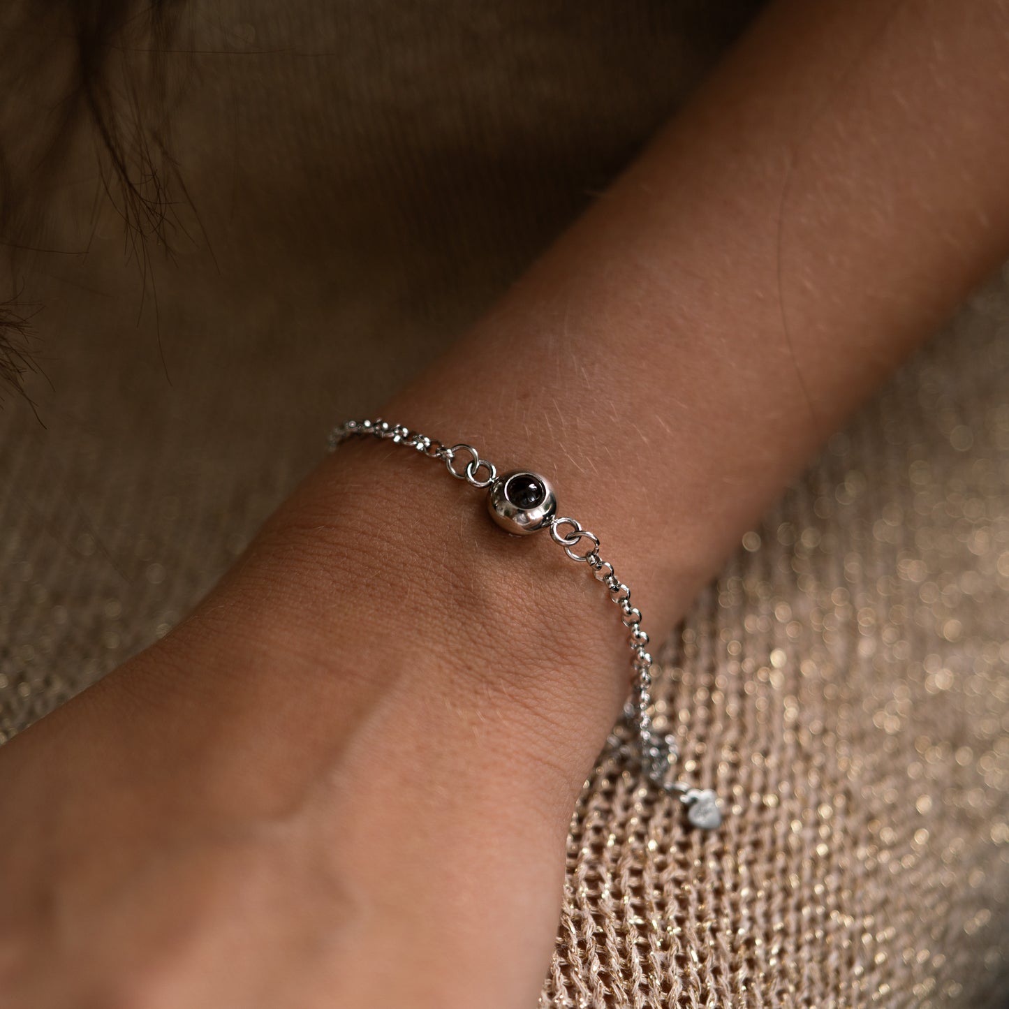 Foto armband met je eigen foto - Rolo Chain