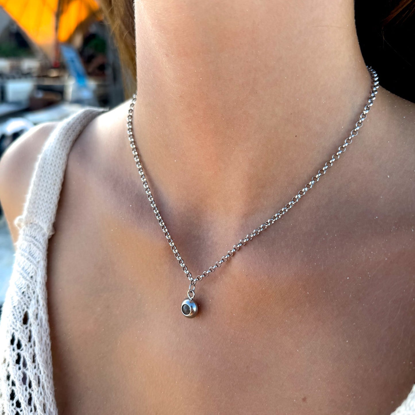 Fotoketting met je eigen foto - Rolo Chain