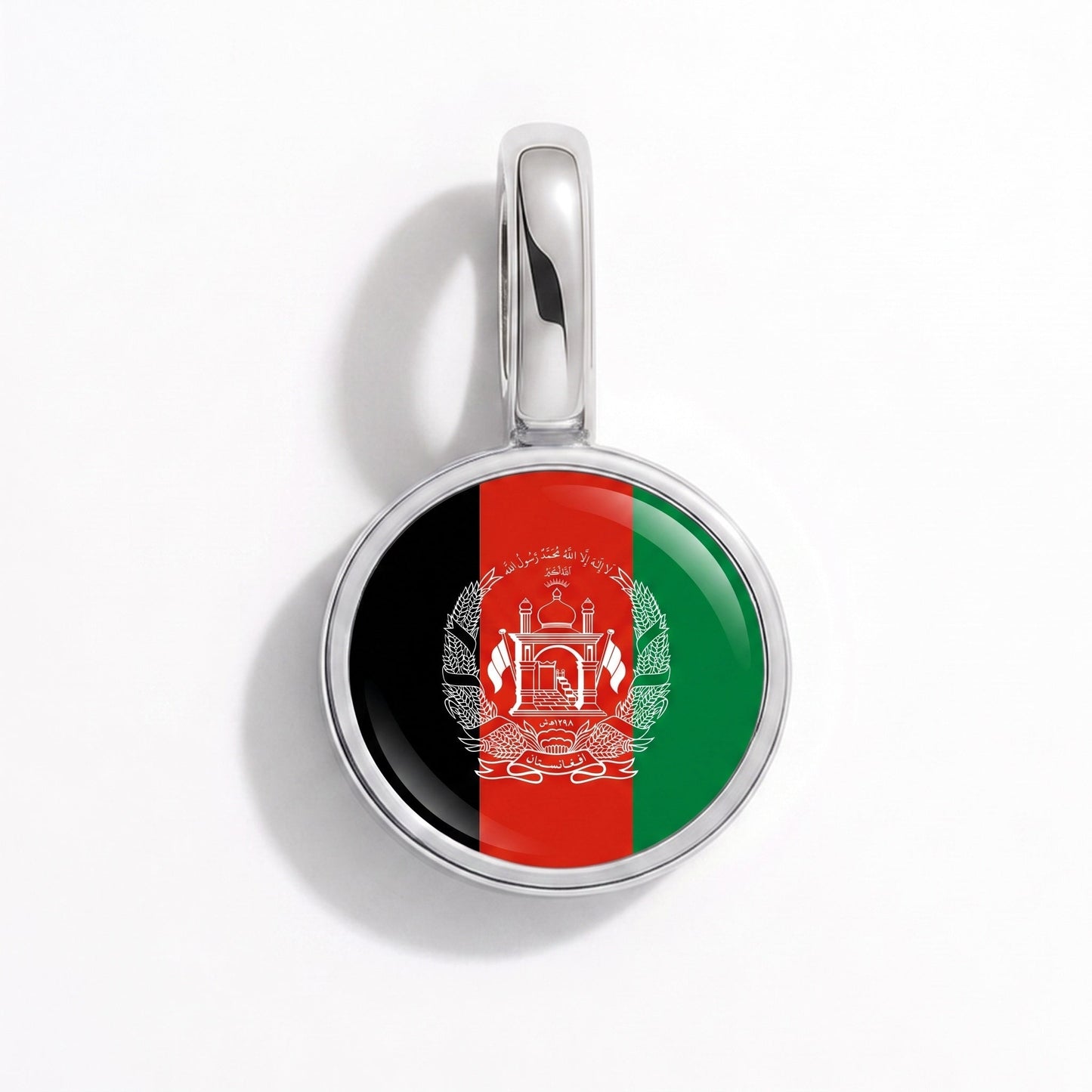 Charm vlag Afghanistan – rechthoekig zilver