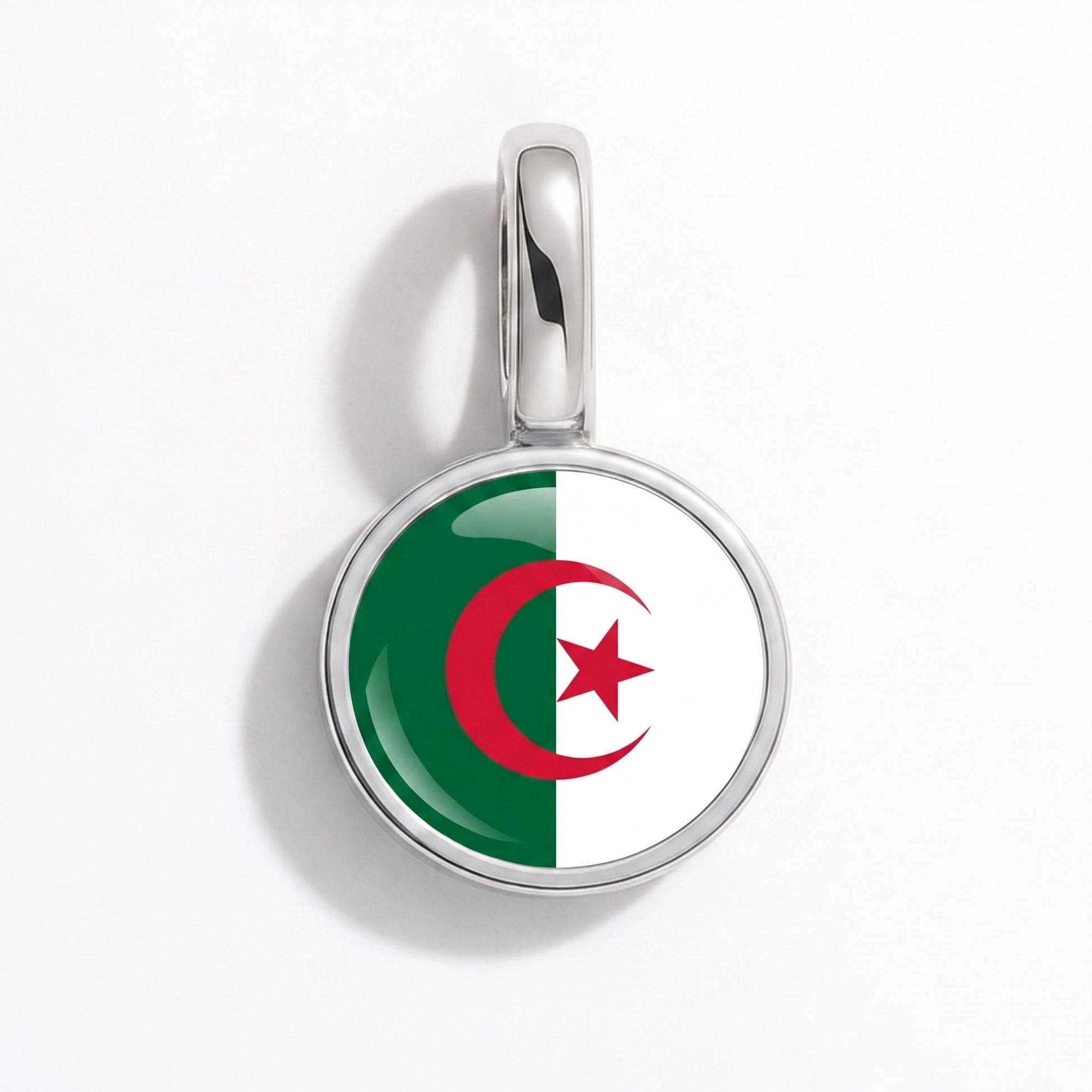 Charm vlag Algerije – rechthoekig zilver