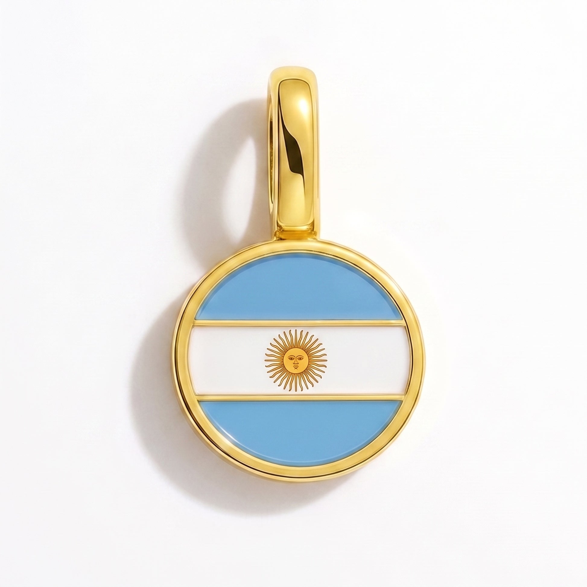 Charm vlag Argentinië – rond goud