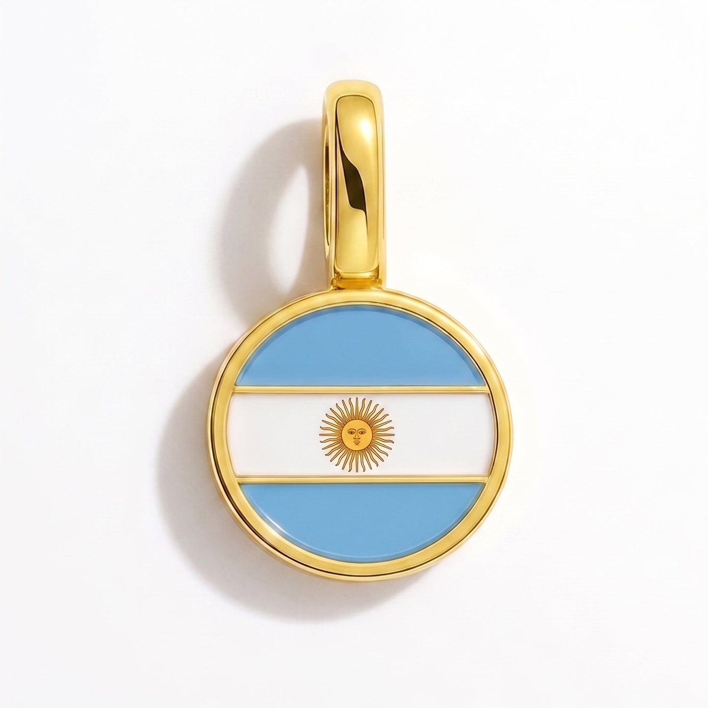 Charm vlag Argentinië – rechthoekig goud