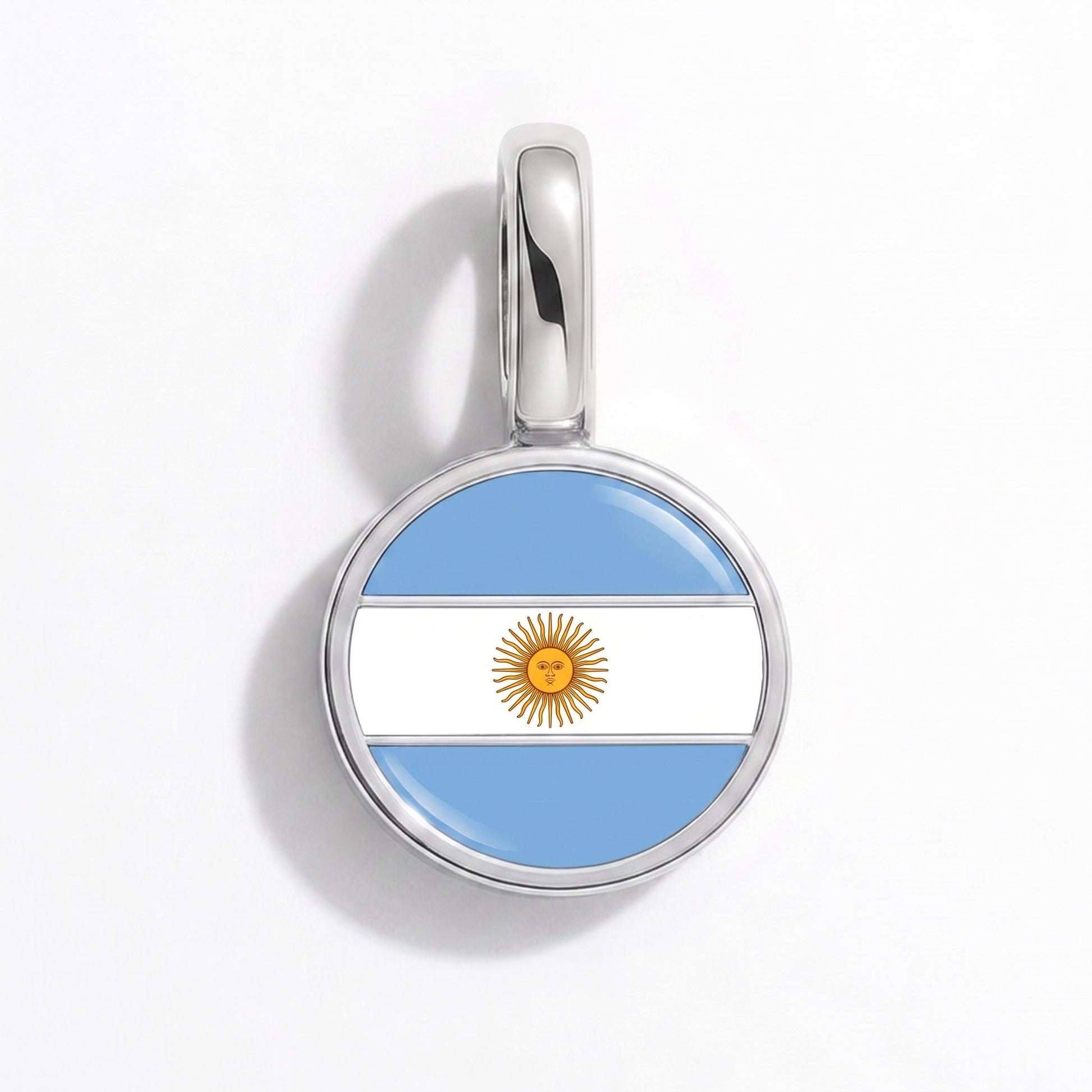 Charm vlag Argentinië – rechthoekig zilver