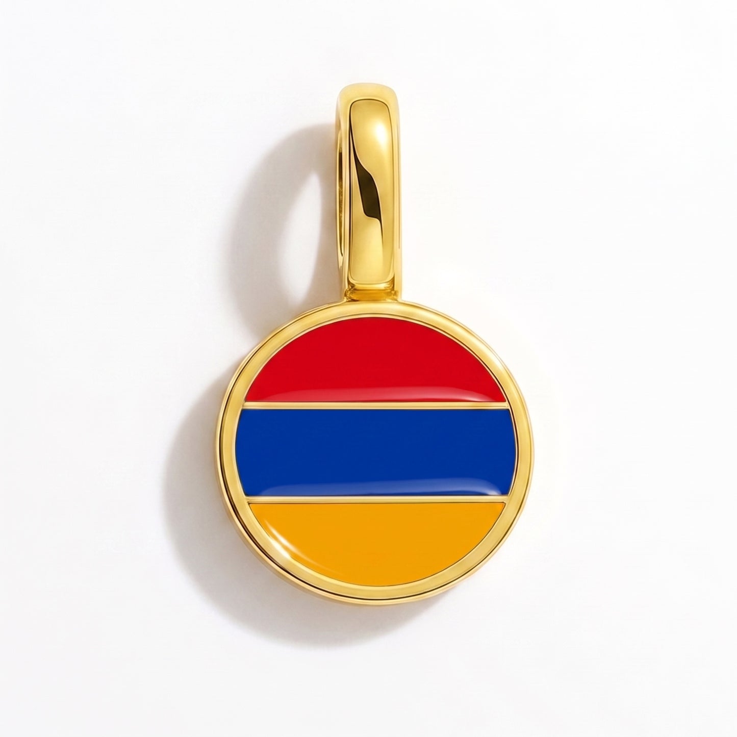 Charm vlag Armenië – rond goud