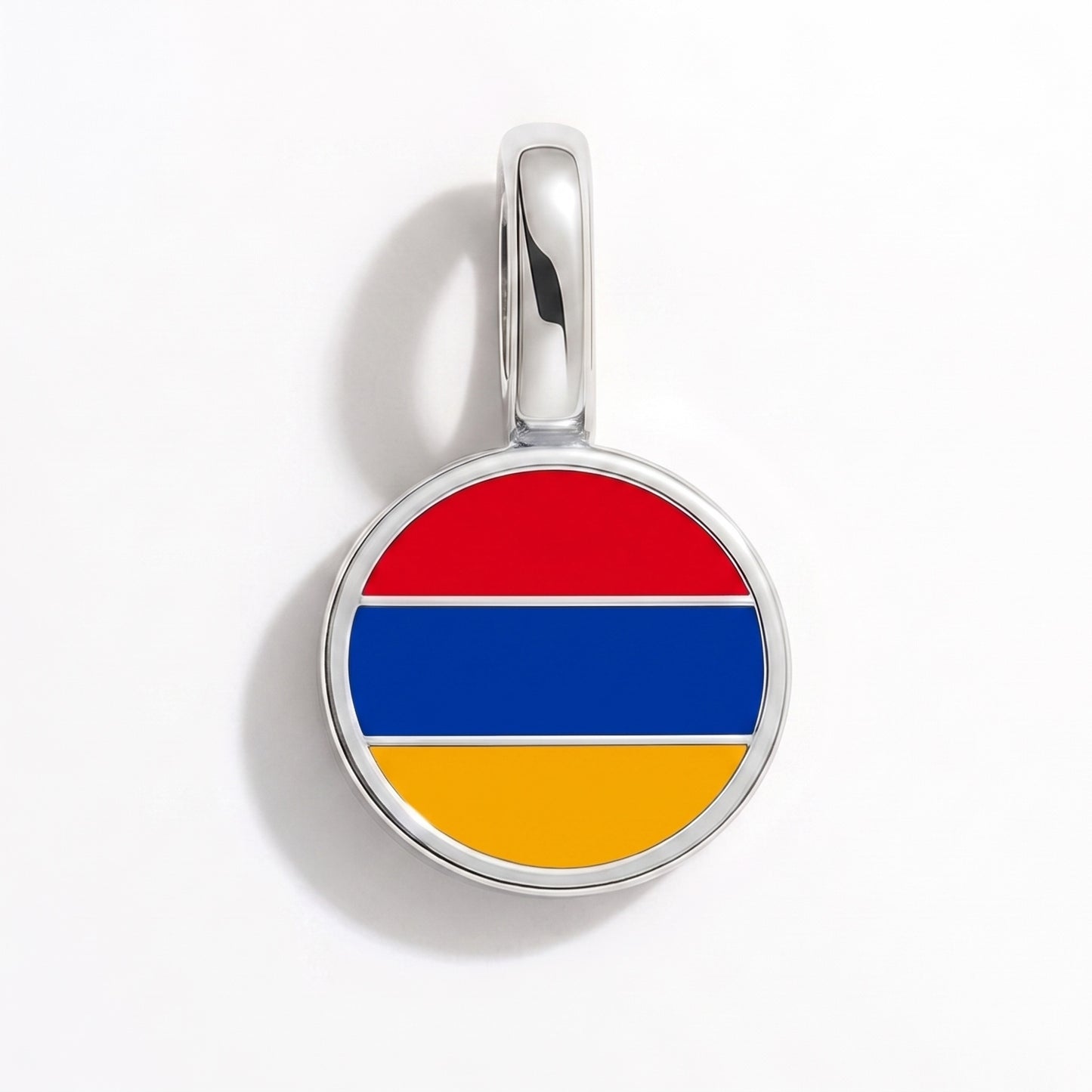 Charm vlag Armenië – rond zilver