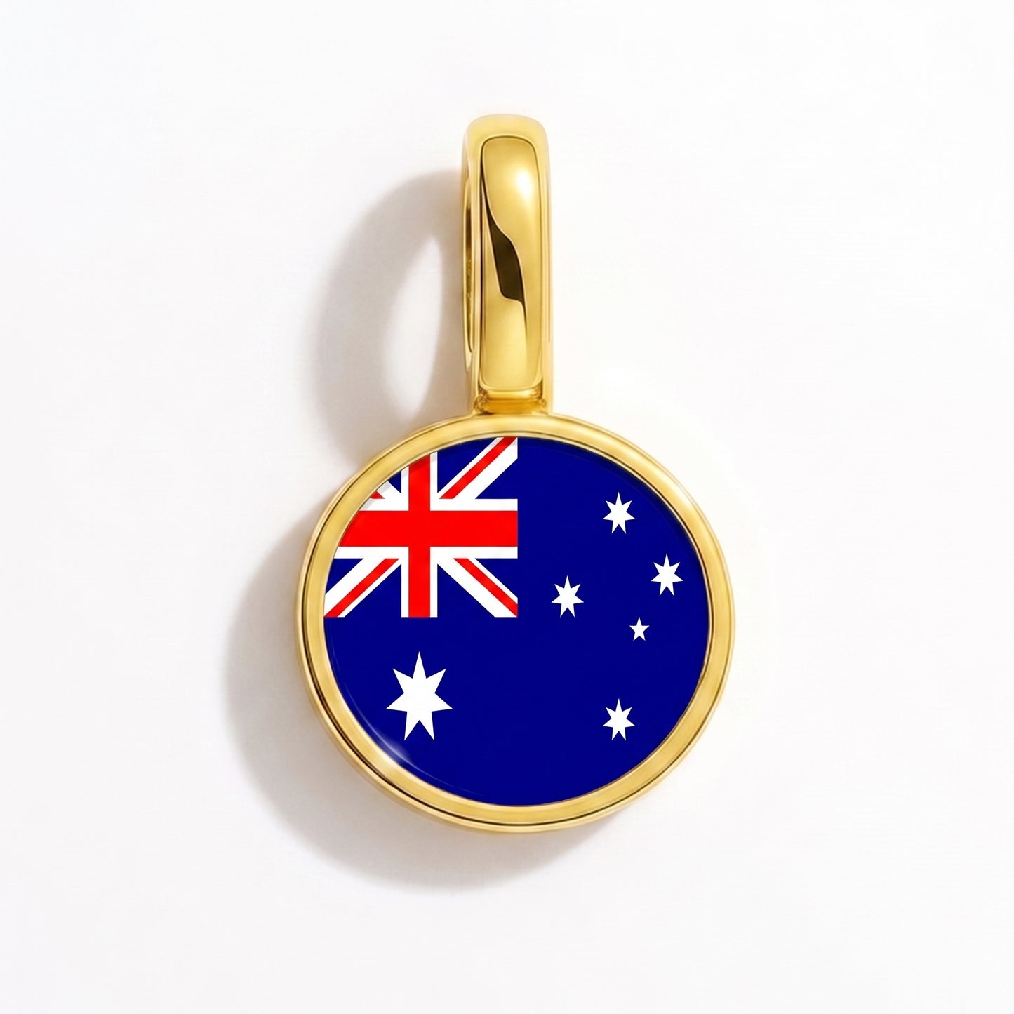 Charm vlag Australië – rond goud