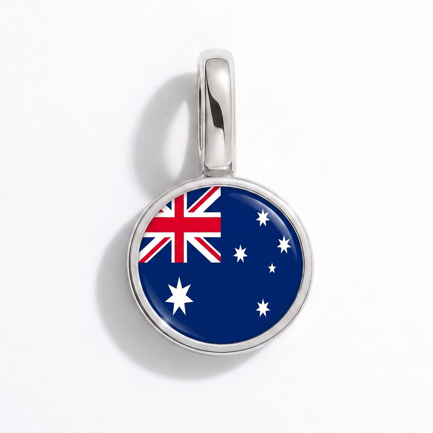 Charm vlag Australië – rond zilver