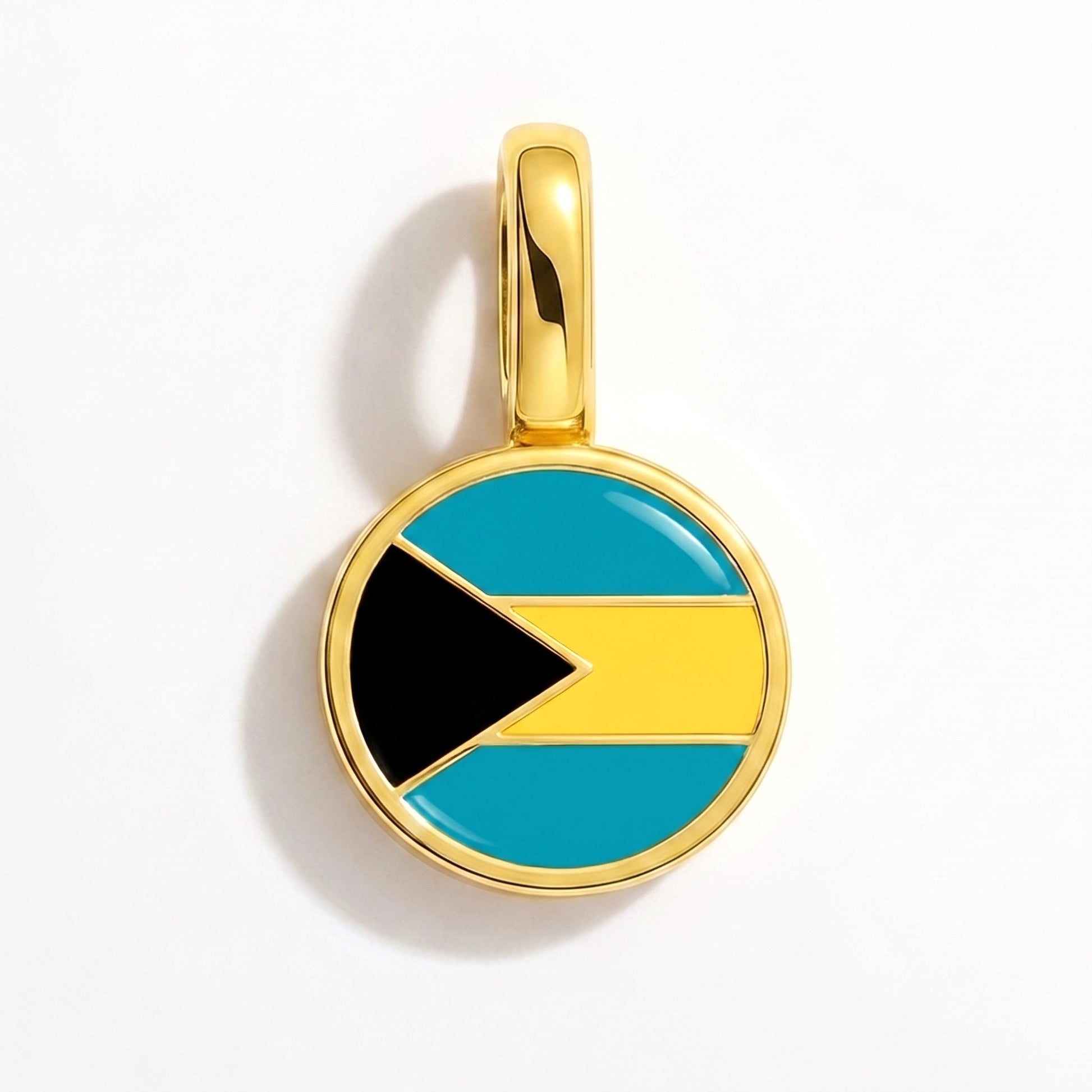 Charm vlag Bahama's – rechthoekig goud