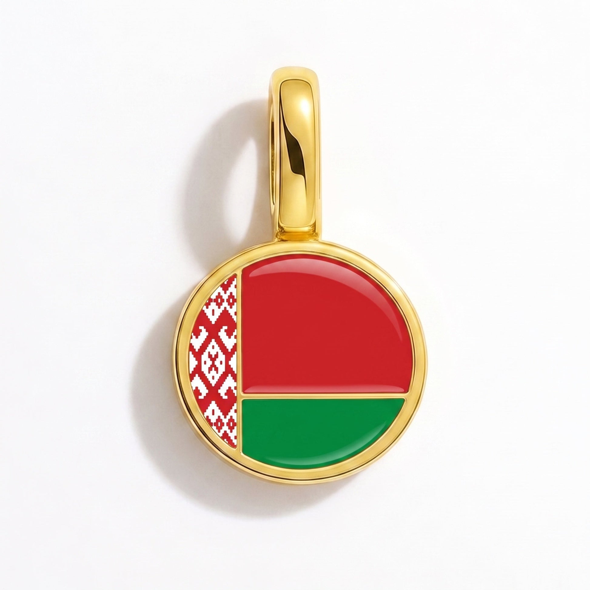 Charm vlag Belarus – rechthoekig goud