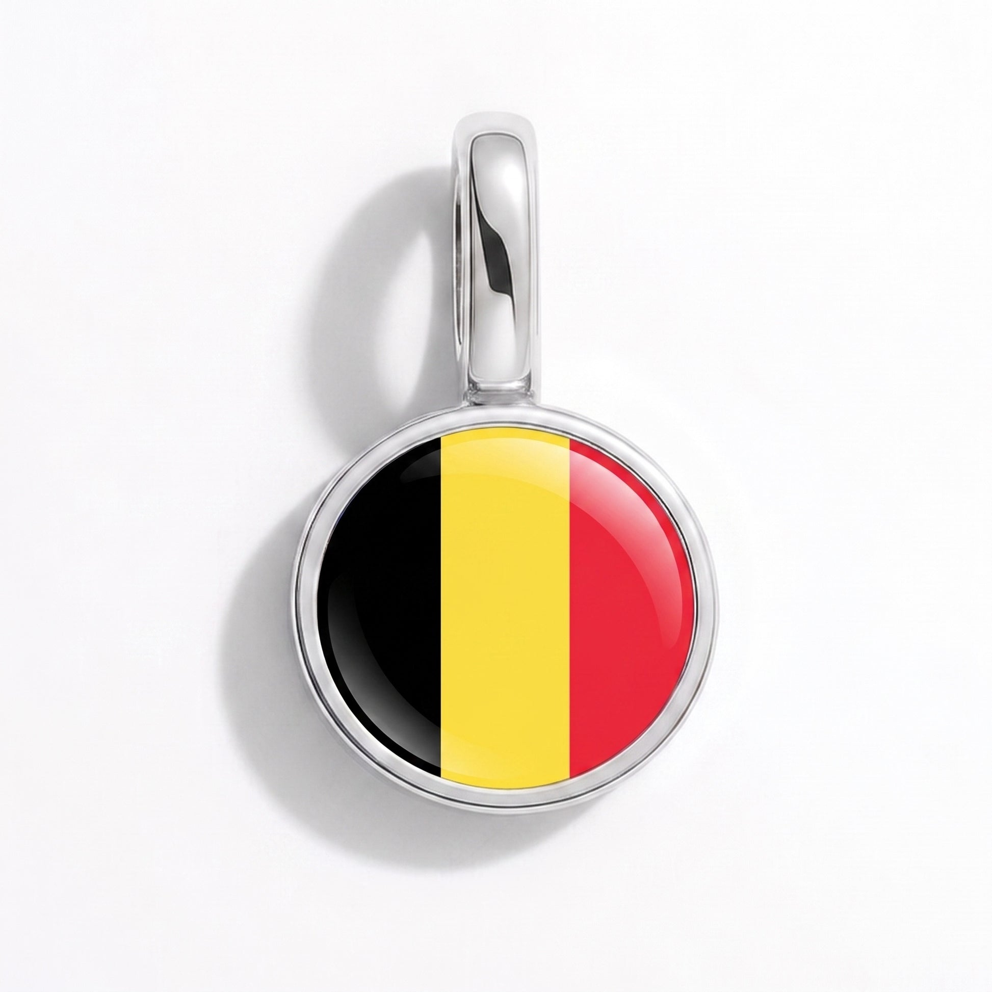Charm vlag België – rond zilver