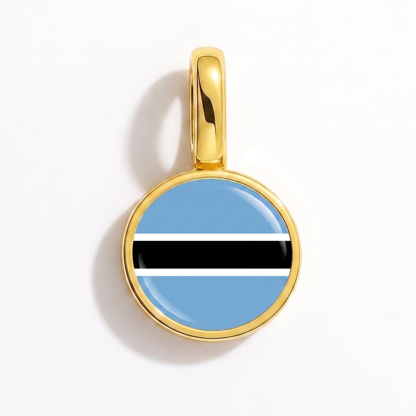 Charm vlag Botswana – rond goud