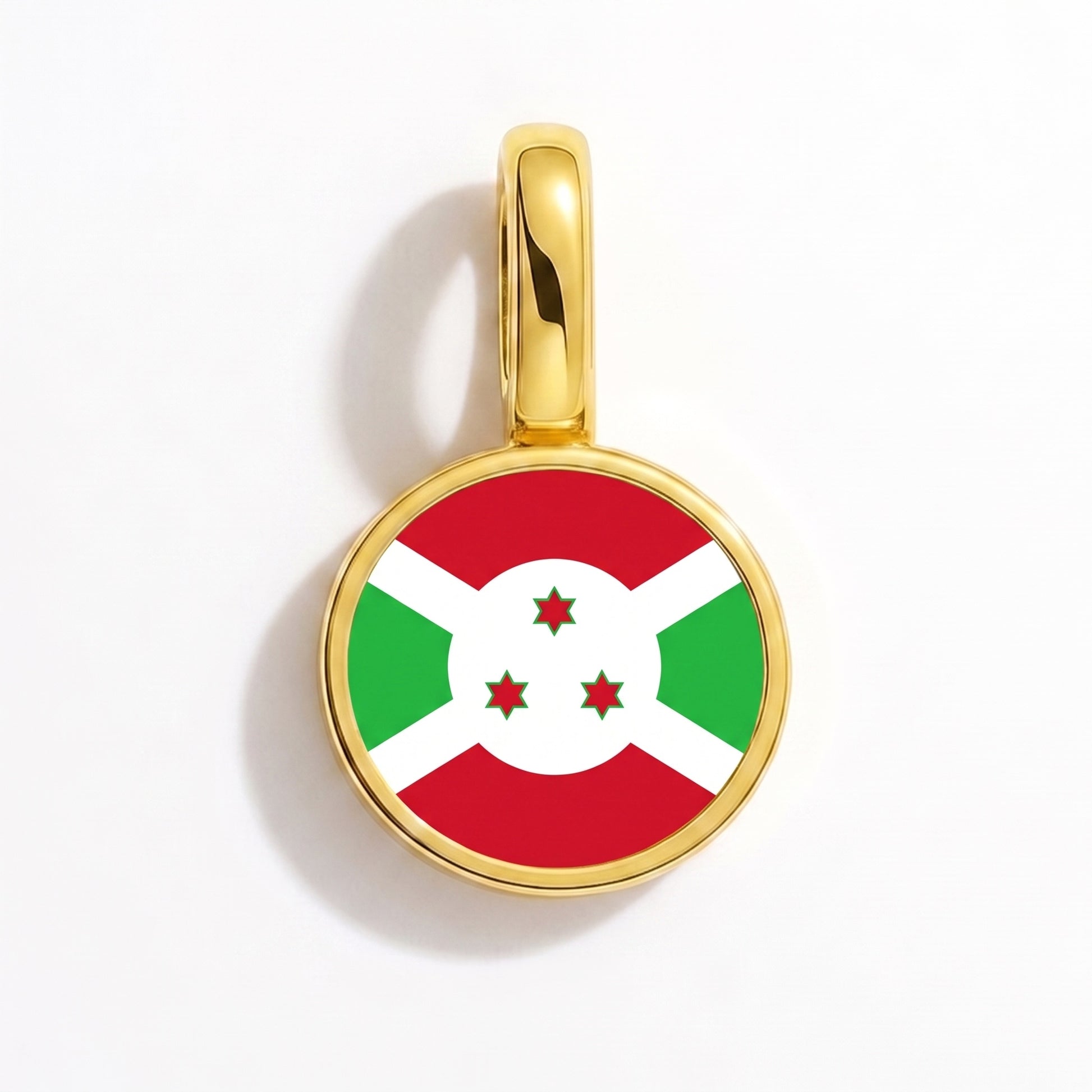 Charm vlag Burundi – rond goud