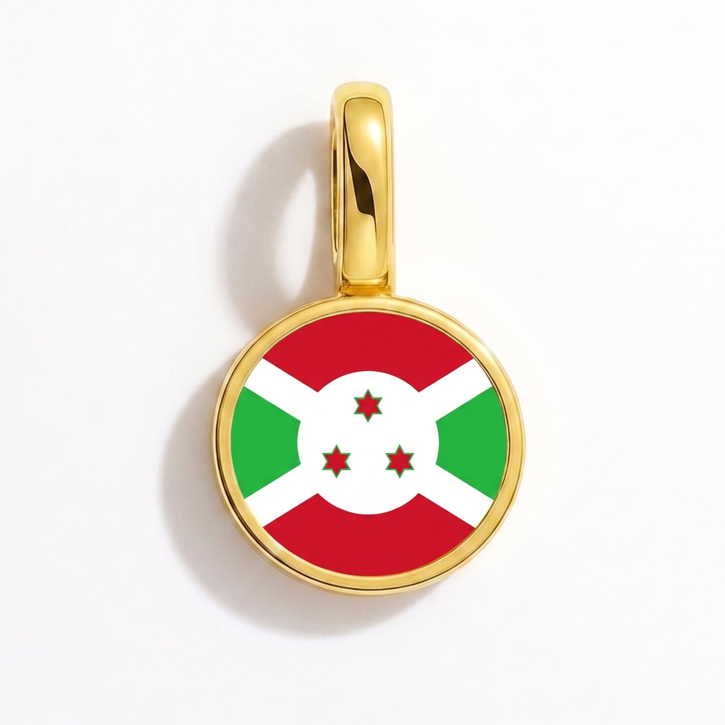 Charm vlag Burundi – rechthoekig goud