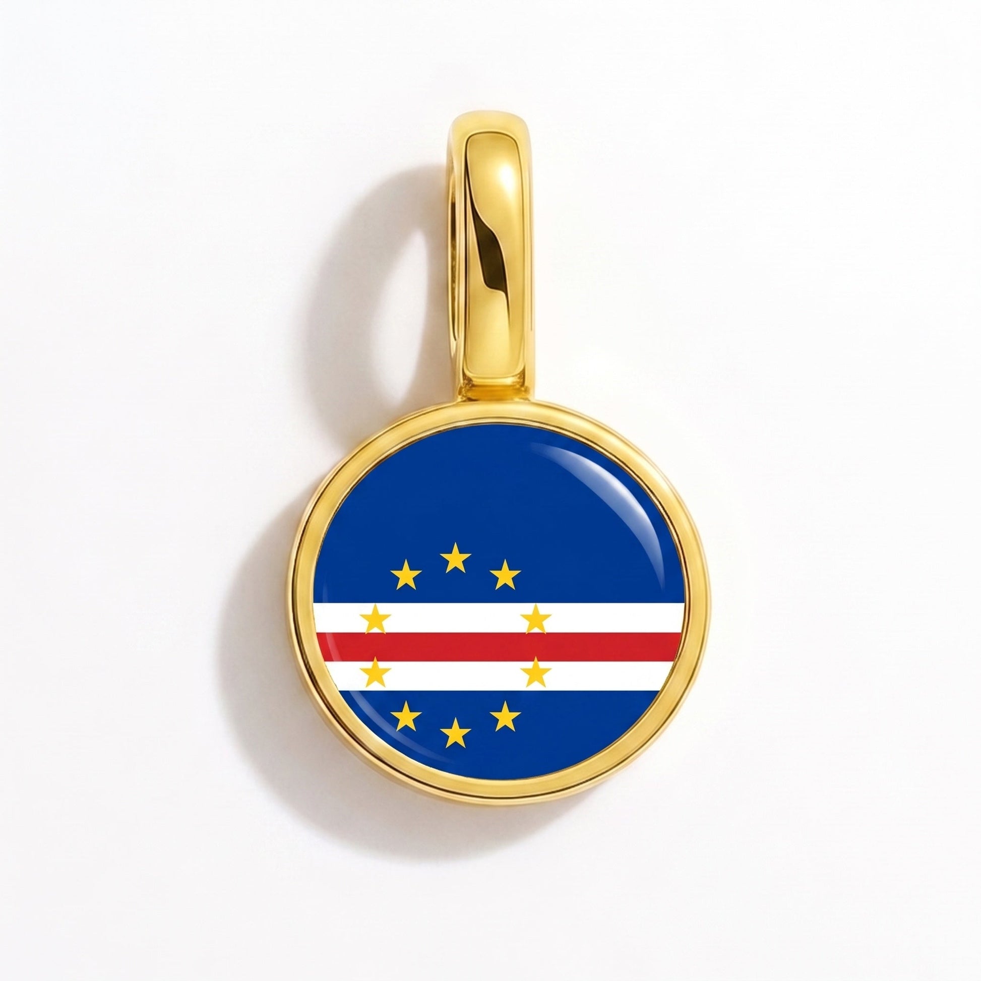 Charm vlag Kaapverdië – rechthoekig goud