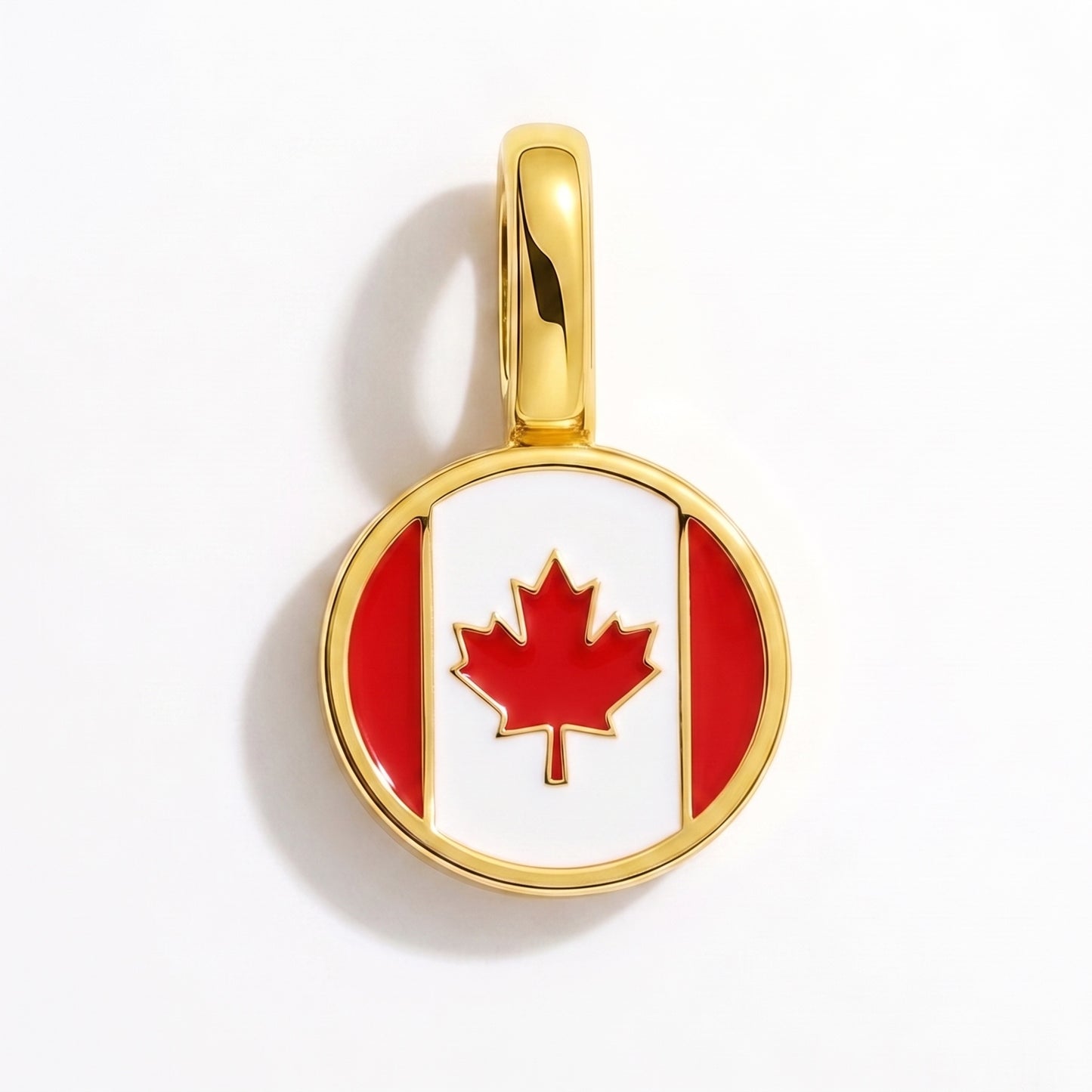 Charm vlag Canada – rond goud