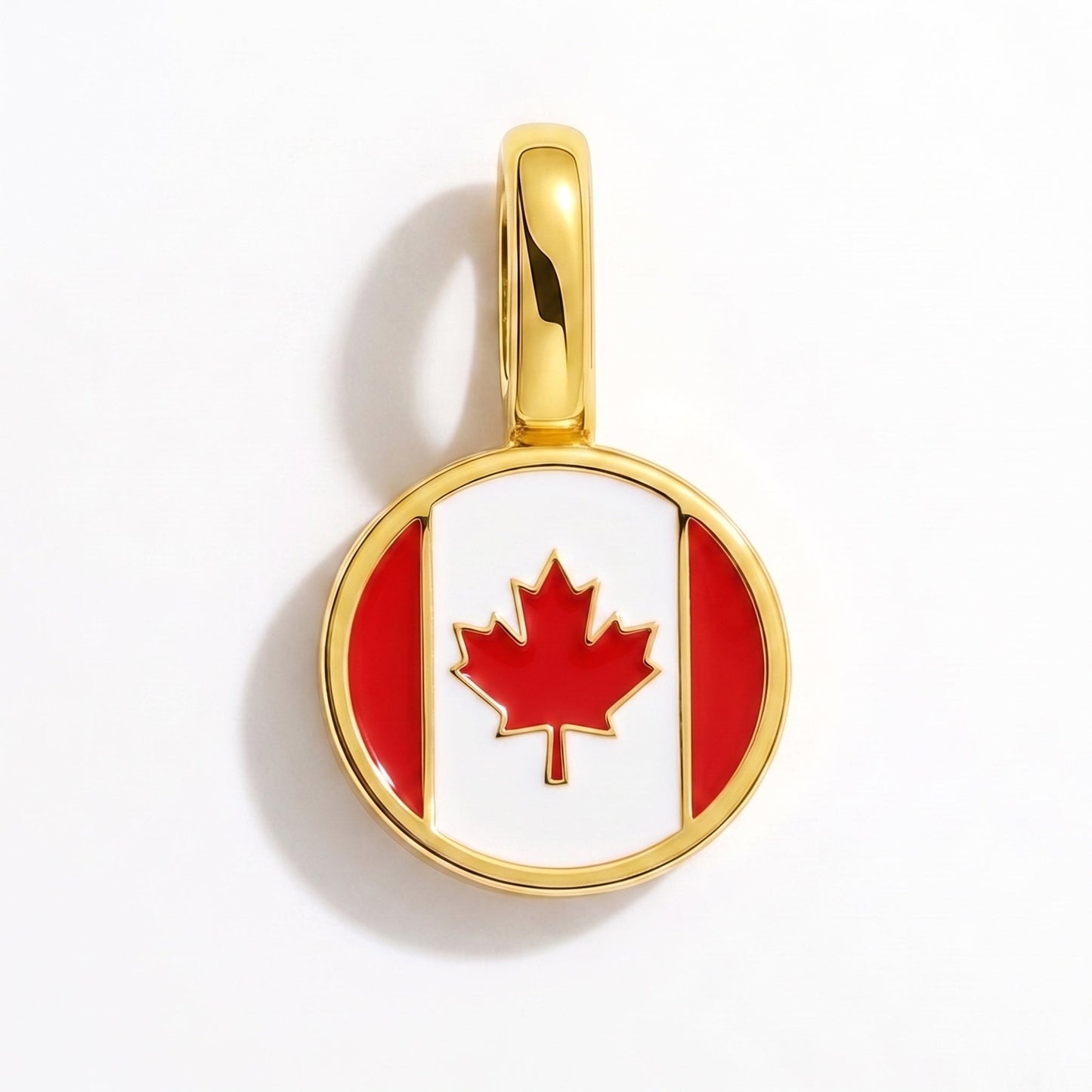 Charm vlag Canada – rechthoekig goud