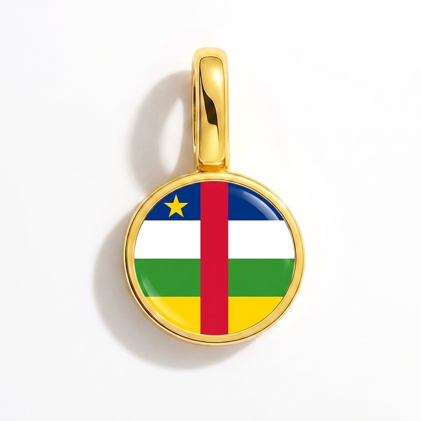 Charm vlag Centraal-Afrikaanse Republiek – rond goud