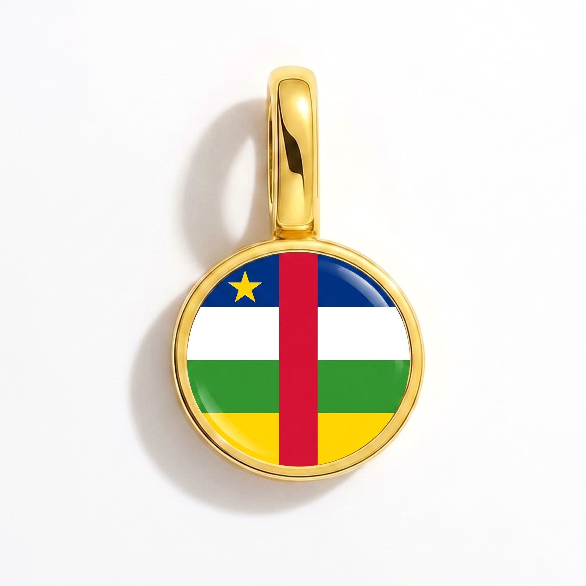 Charm vlag Centraal-Afrikaanse Republiek – rond goud