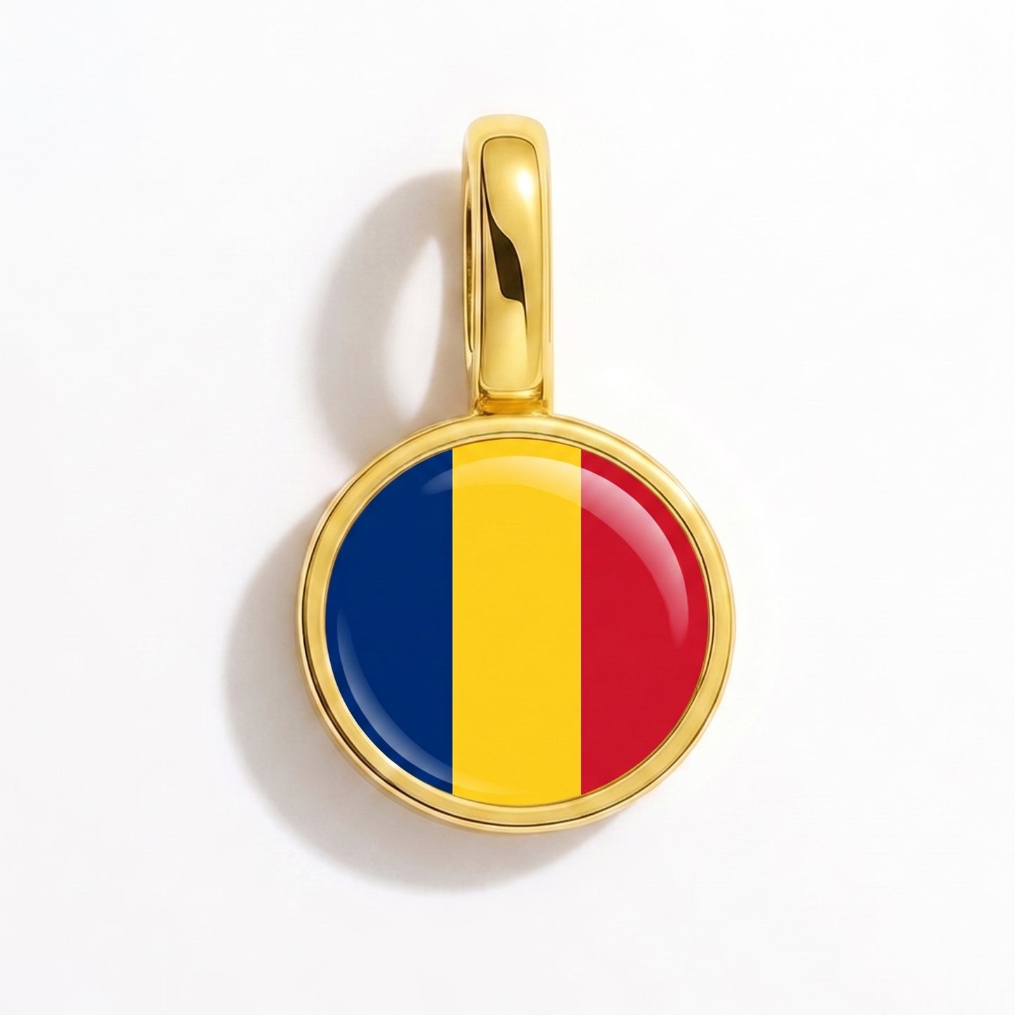 Charm vlag Tsjaad – rond goud