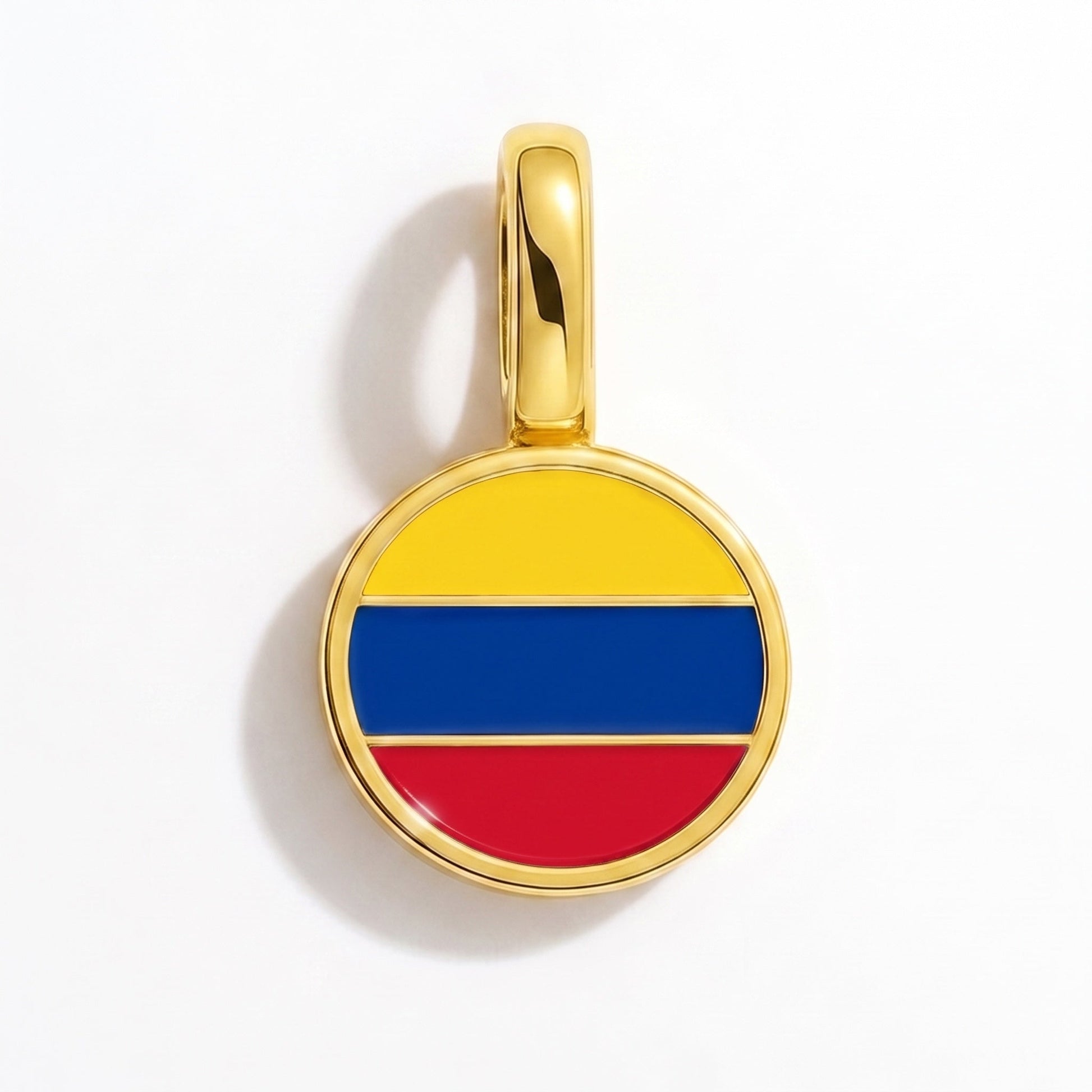 Charm vlag Colombia – rechthoekig goud