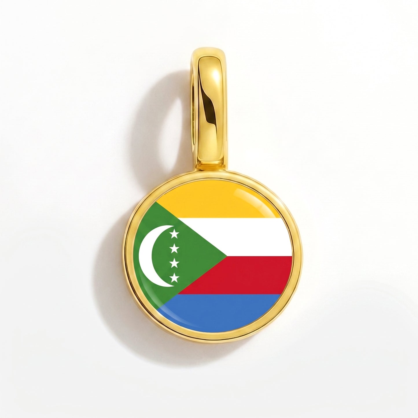 Charm vlag Comoren – rond goud
