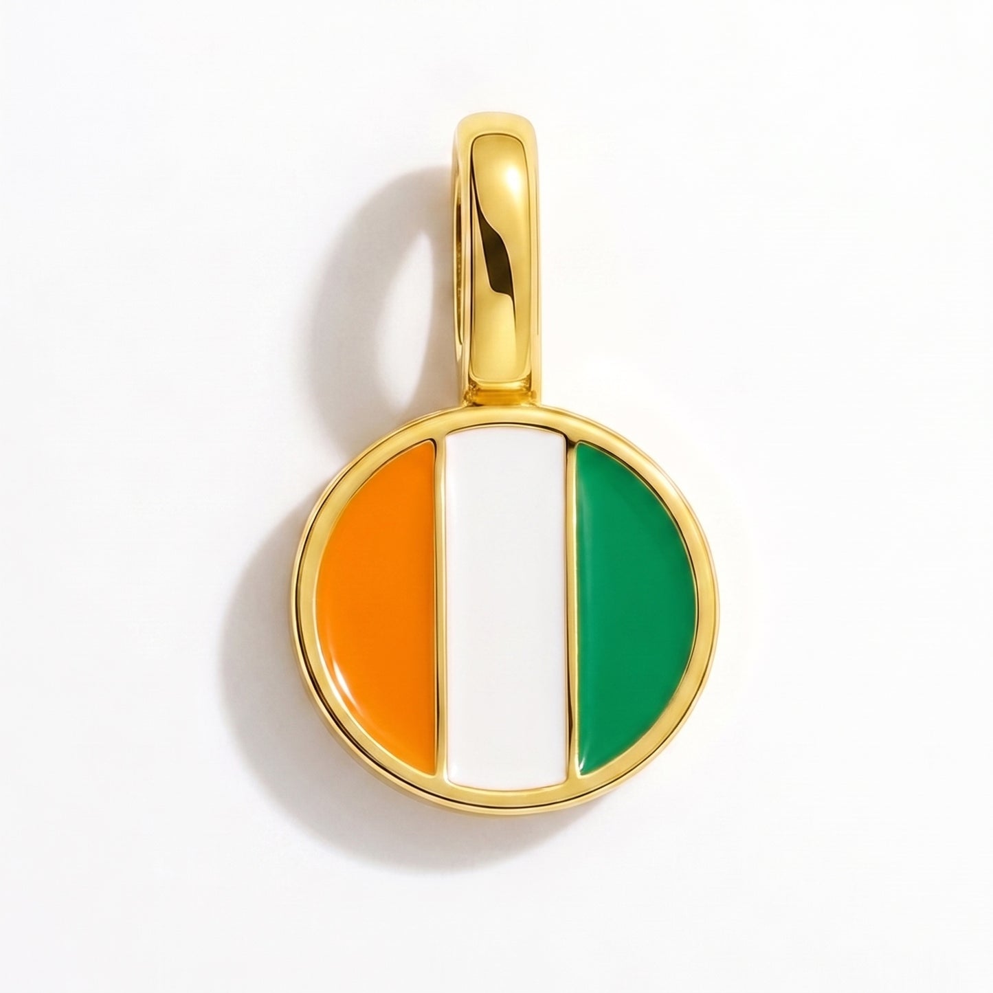 Charm vlag Ivoorkust – rond goud