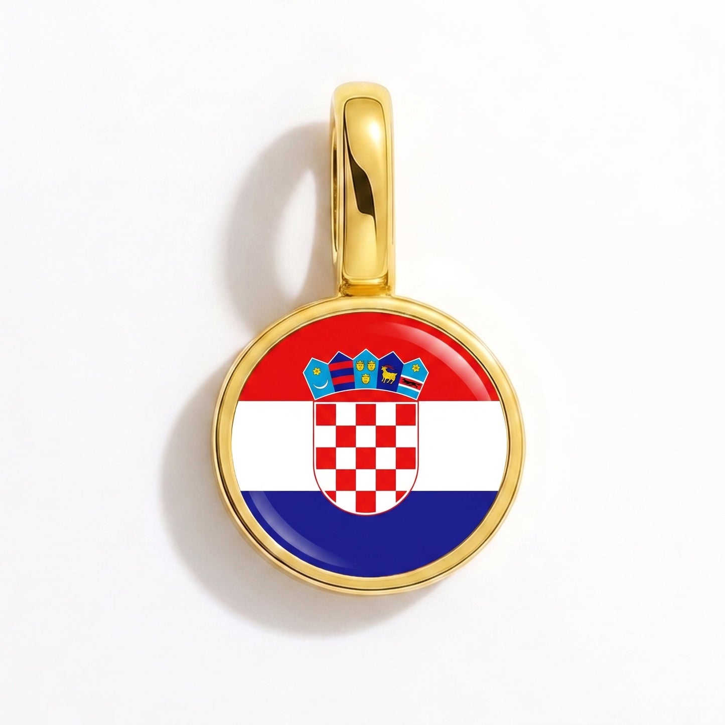 Charm vlag Kroatië – rechthoekig goud