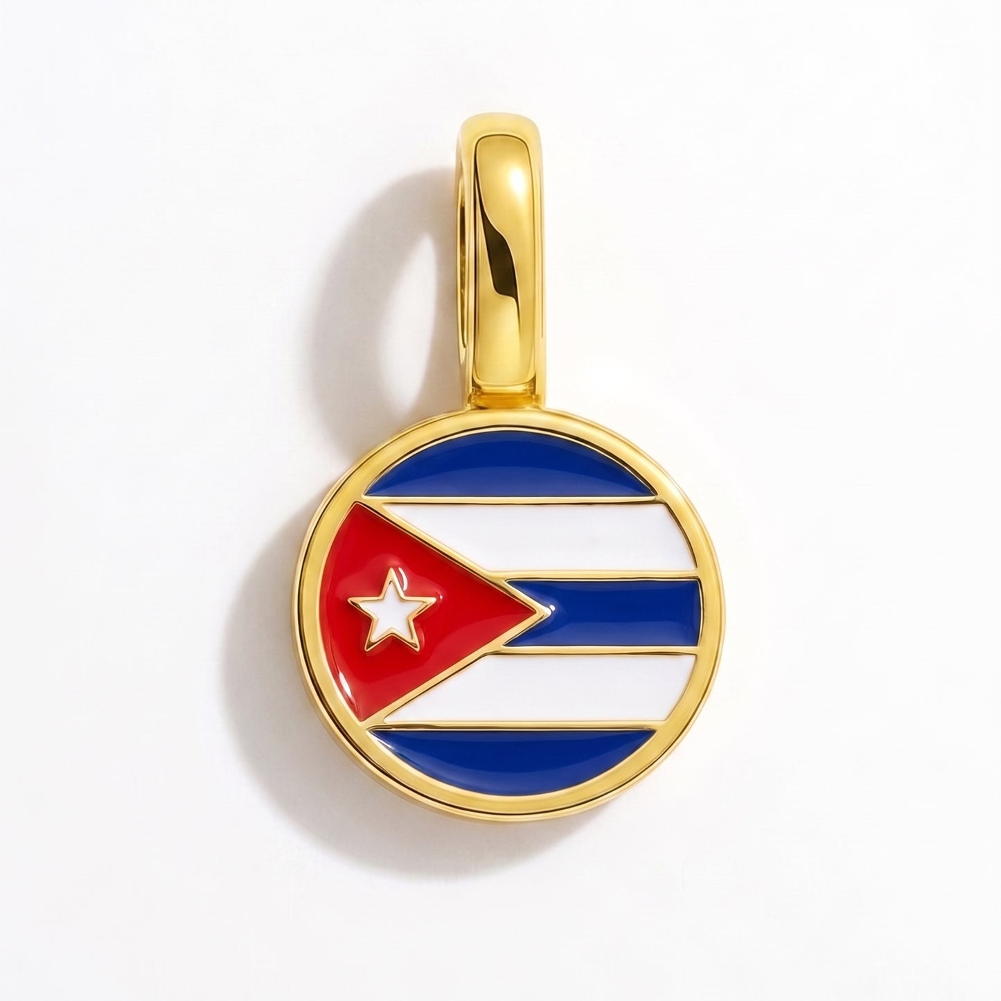 Charm vlag Cuba – rond goud