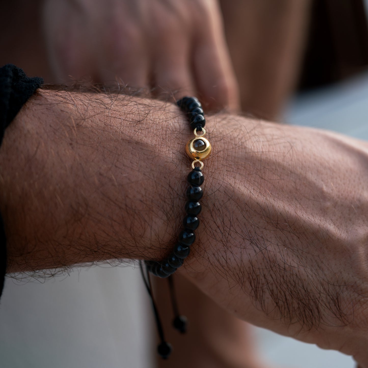 Gepersonaliseerde foto armband - Parels