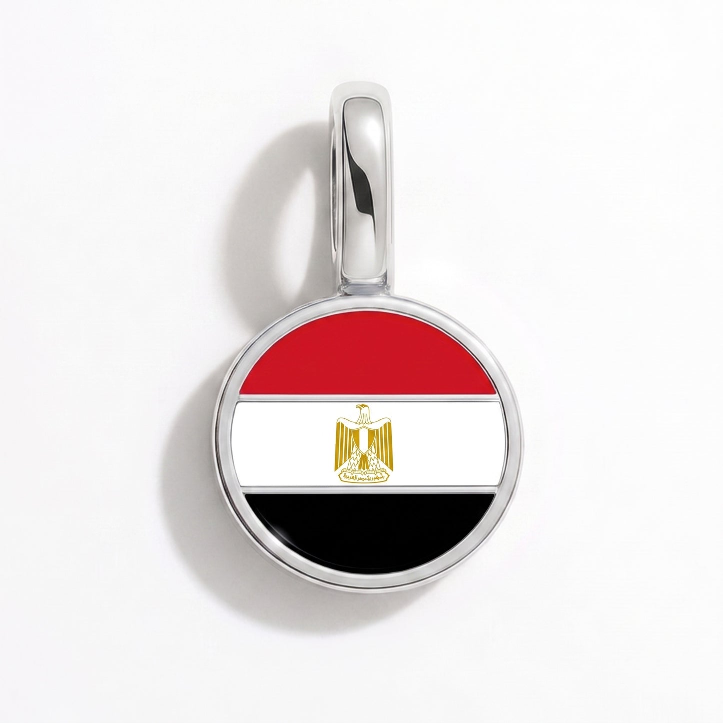 Charm vlag Egypte – rond zilver