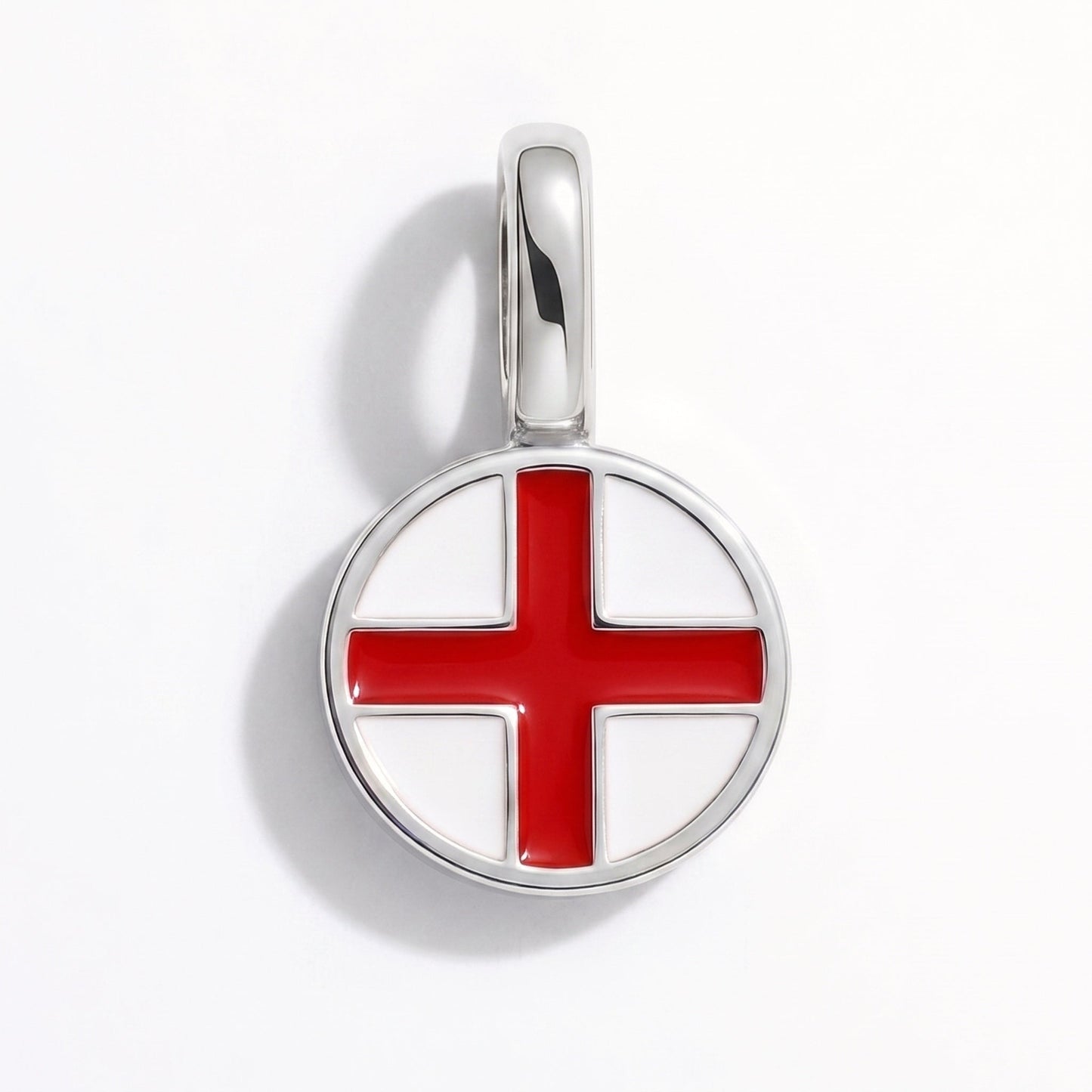 Charm vlag Engeland – rechthoekig zilver