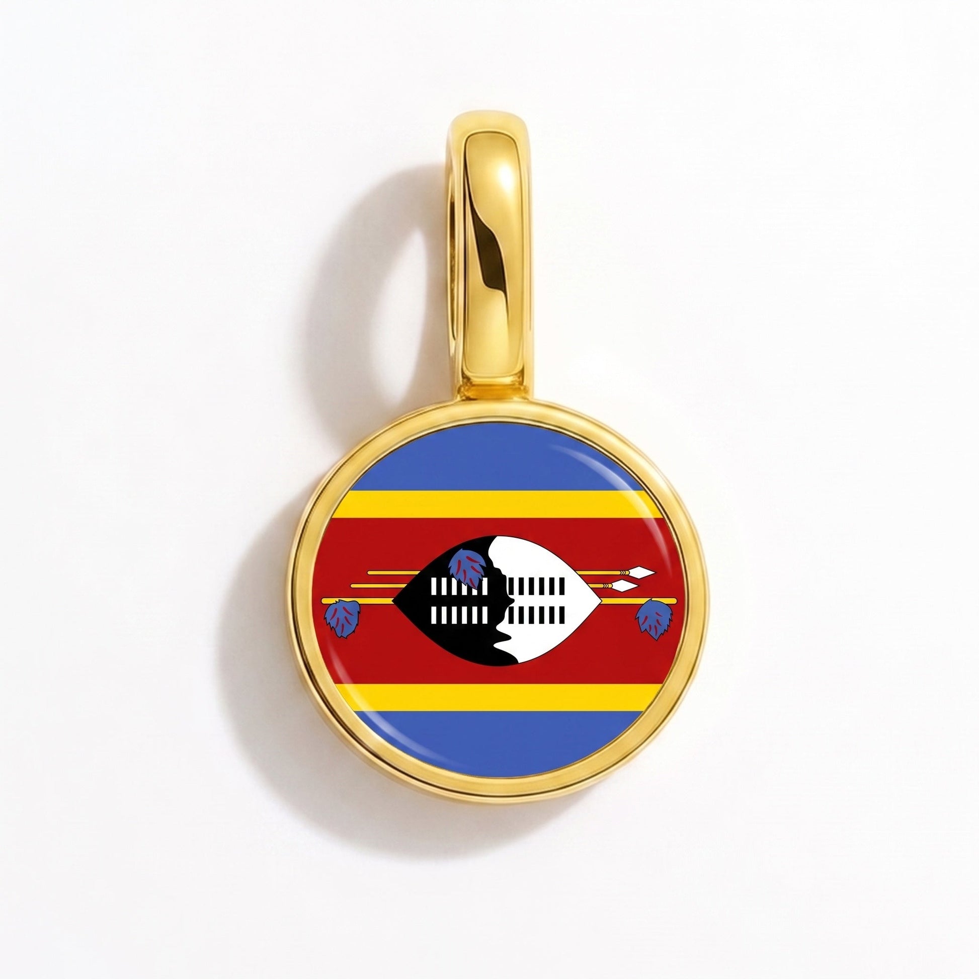 Charm vlag Eswatini – rechthoekig goud