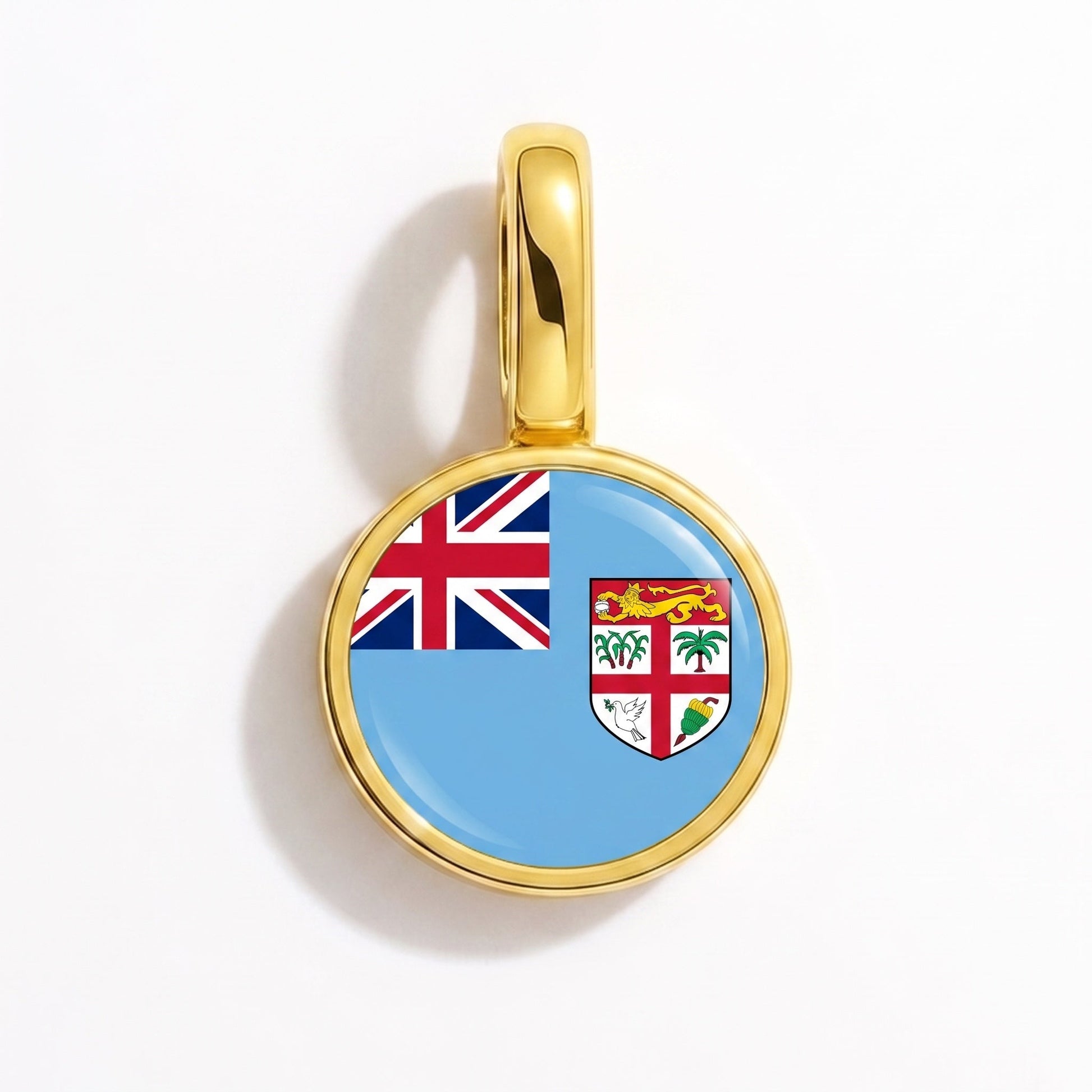 Charm vlag Fiji – rechthoekig goud