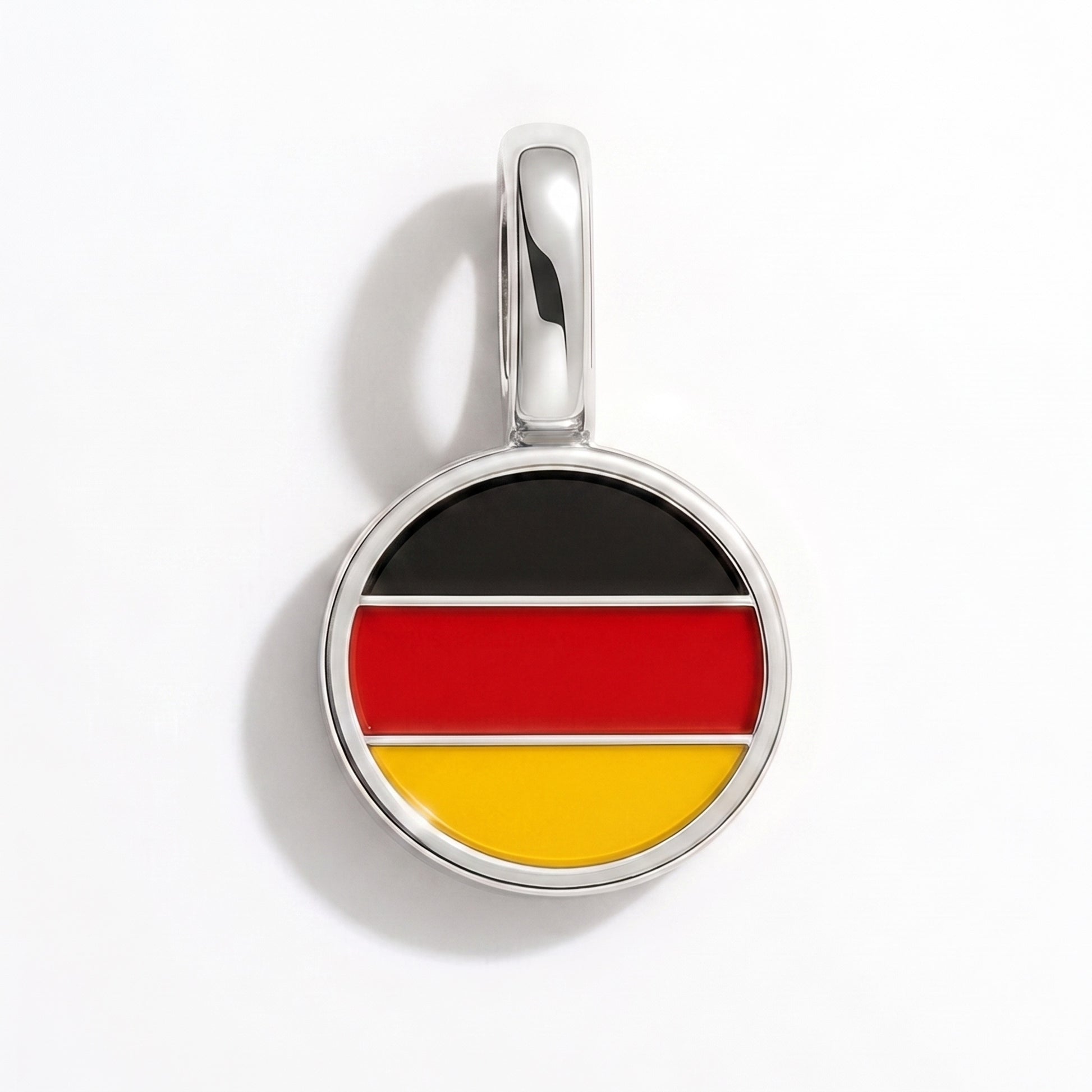 Charm vlag Duitsland – rond zilver