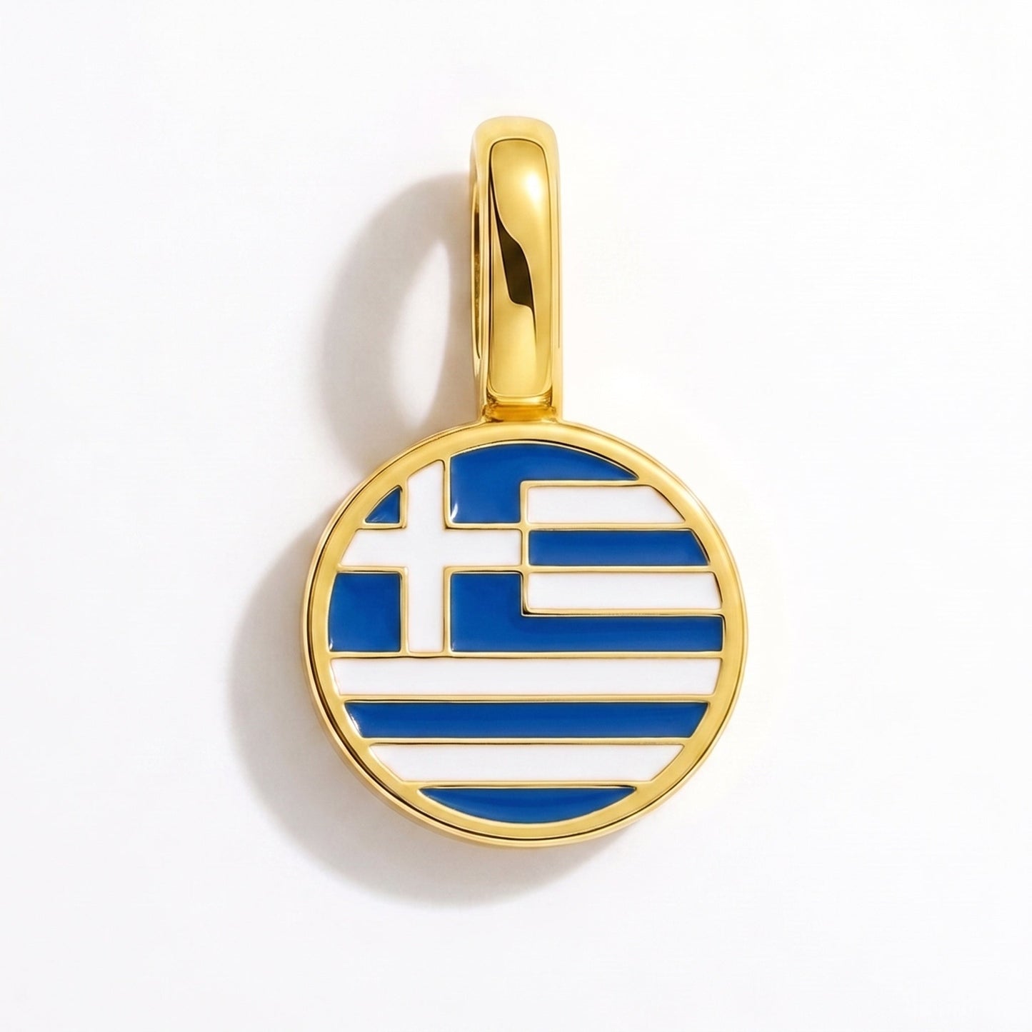 Charm vlag Griekenland – rechthoekig goud