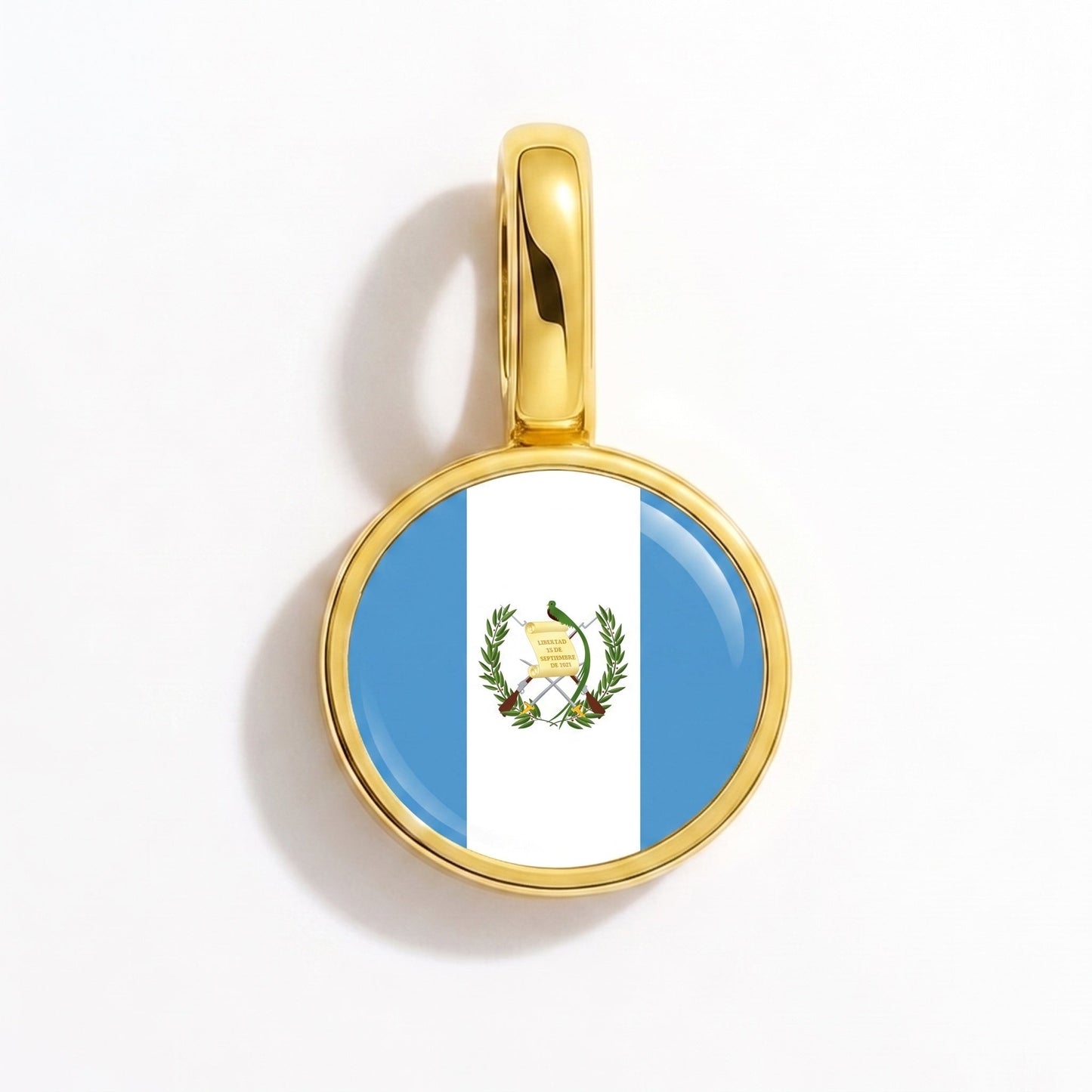 Charm vlag Guatemala – rechthoekig goud