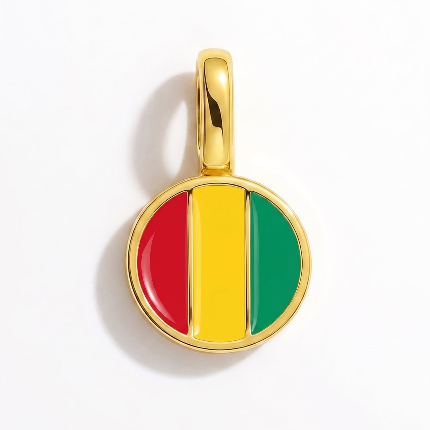 Charm vlag Guinee – rond goud