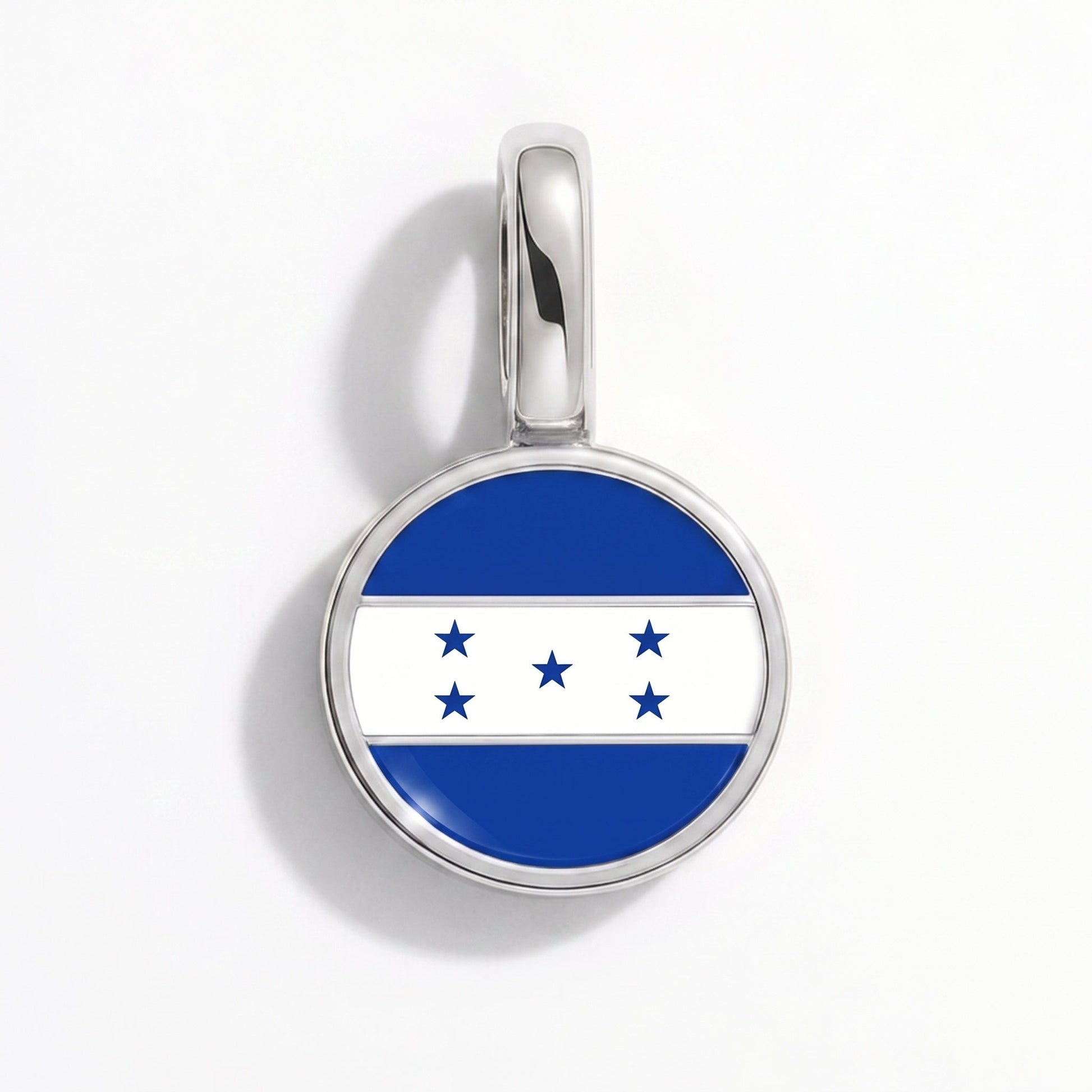 Charm vlag Honduras – rechthoekig zilver