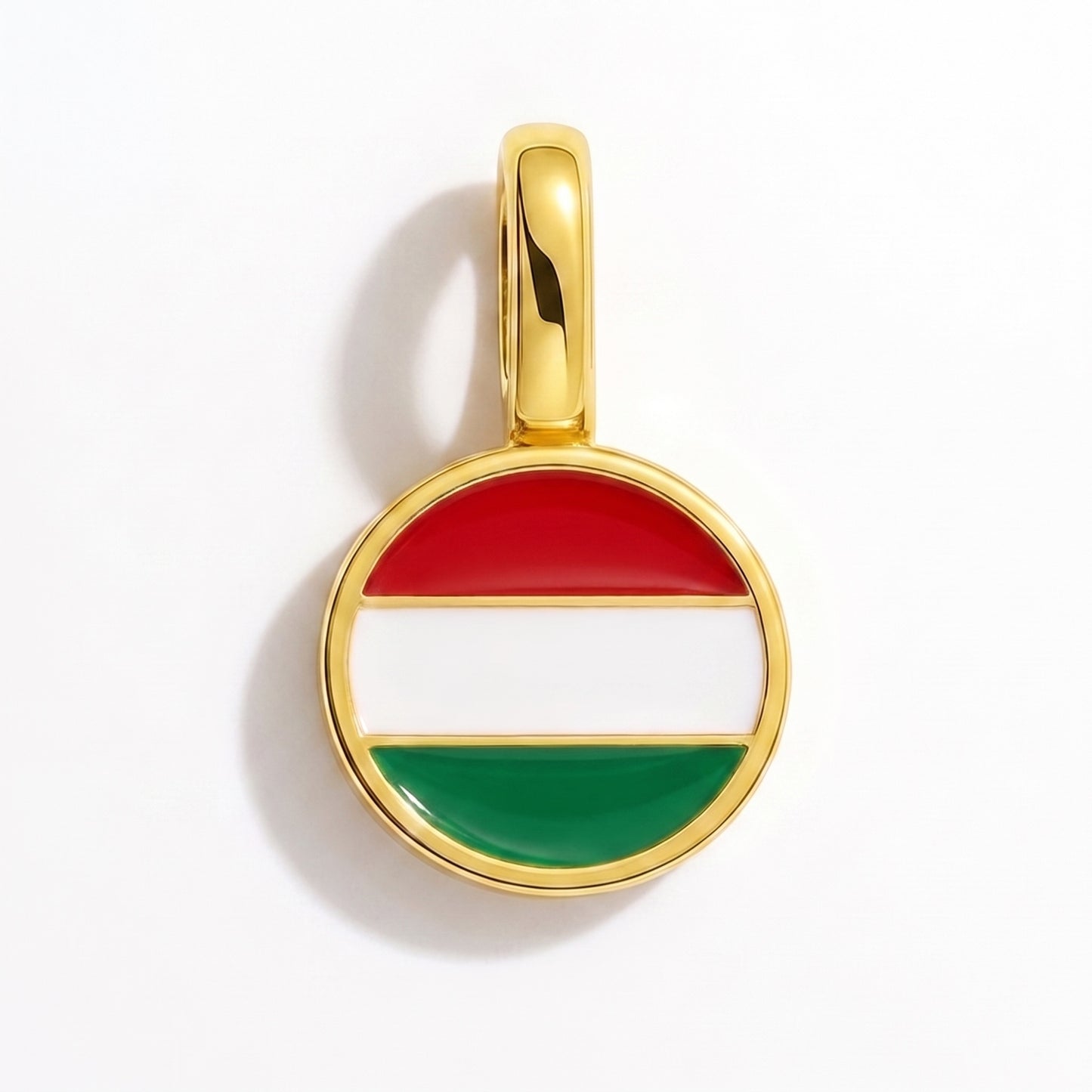 Charm vlag Hongarije – rond goud