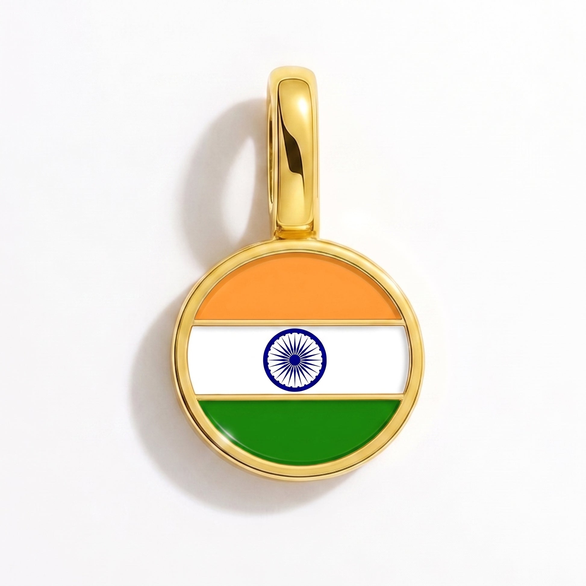 Charm vlag India – rond goud