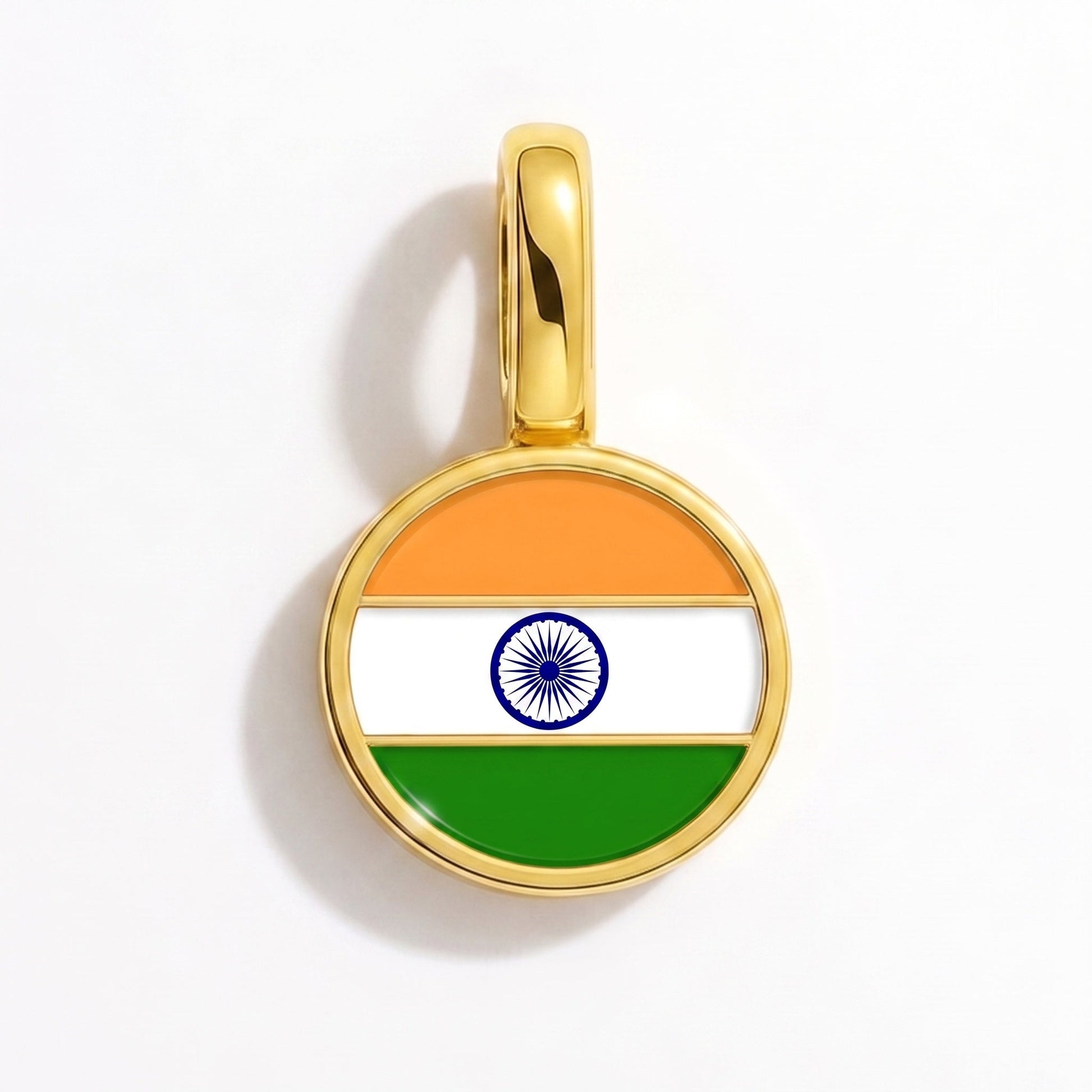 Charm vlag India – rechthoekig goud