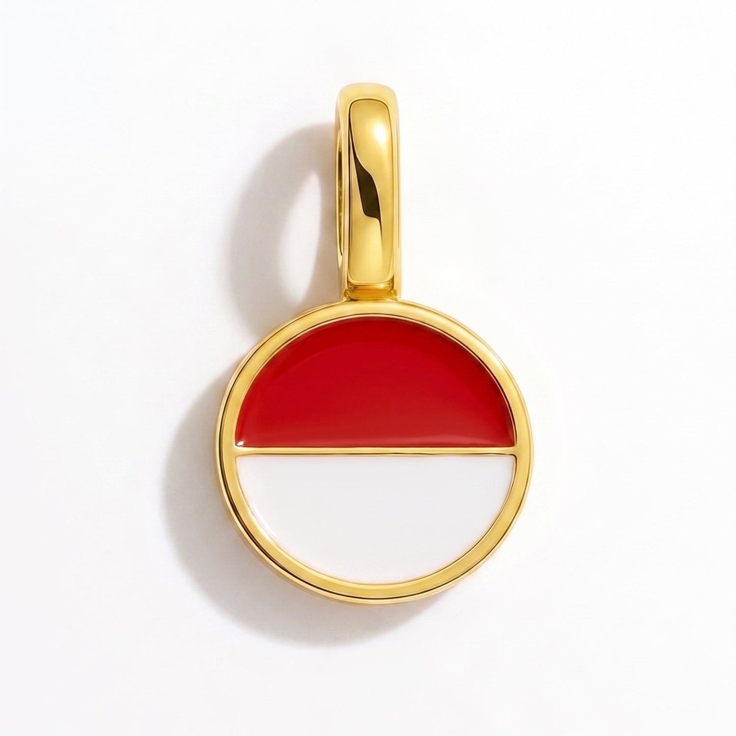 Charm vlag Indonesië – rechthoekig goud