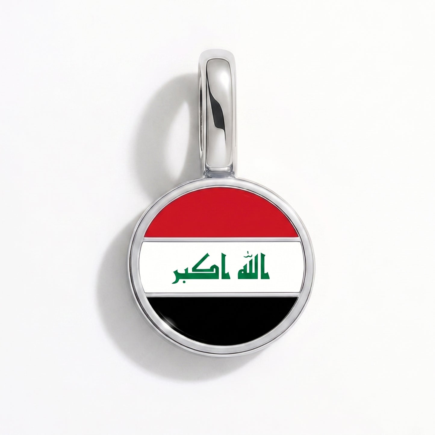 Charm vlag Irak – rond zilver