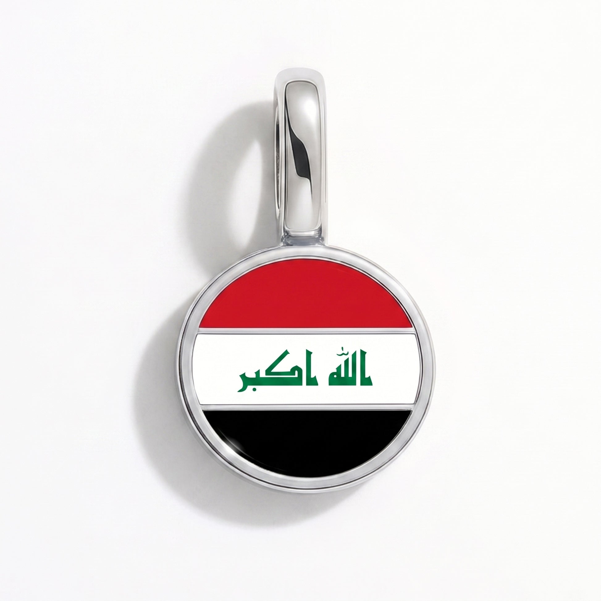 Charm vlag Irak – rond zilver