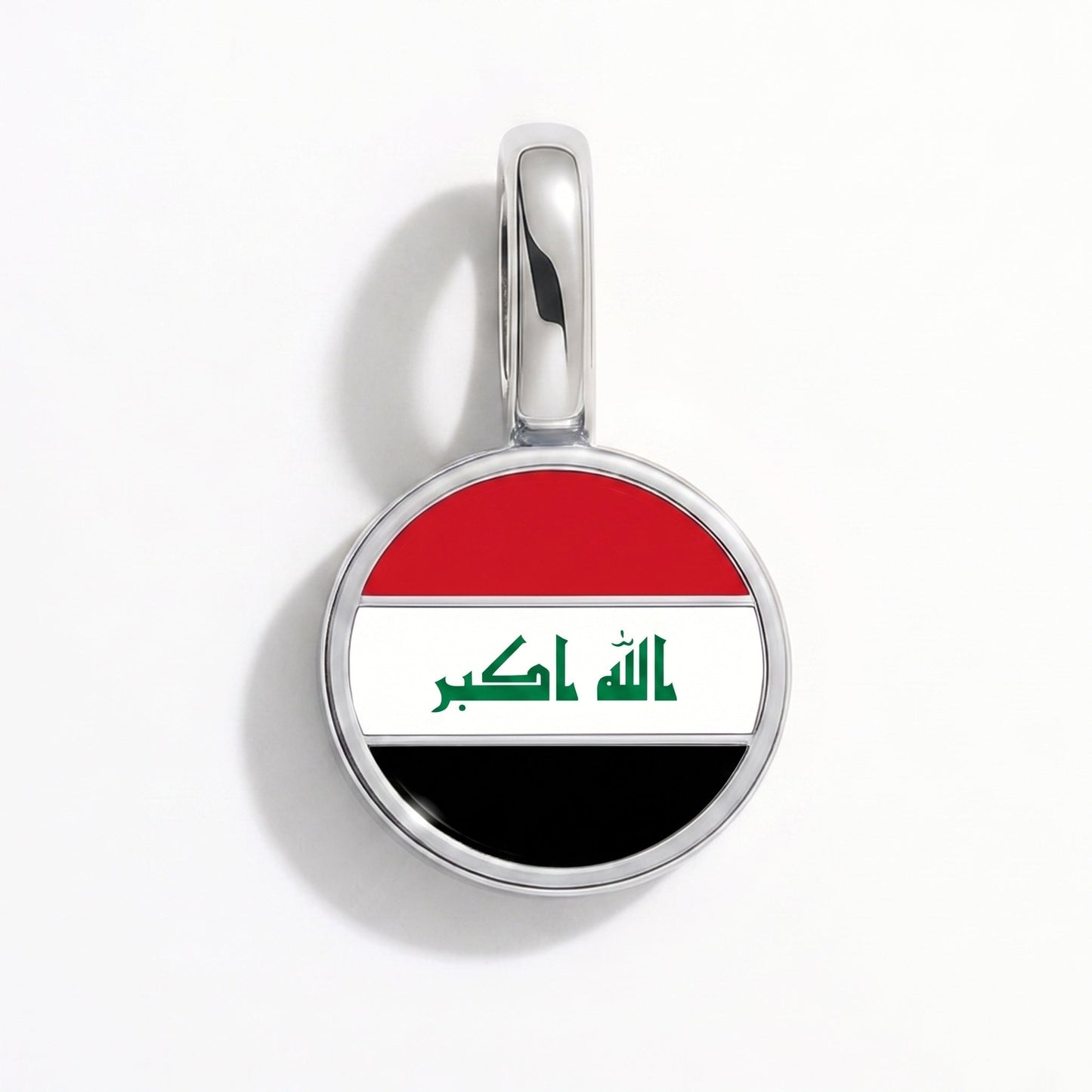 Charm vlag Irak – rechthoekig zilver
