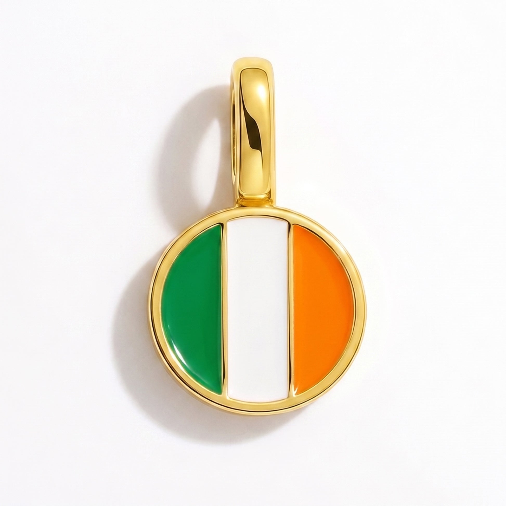 Charm vlag Ierland – rond goud