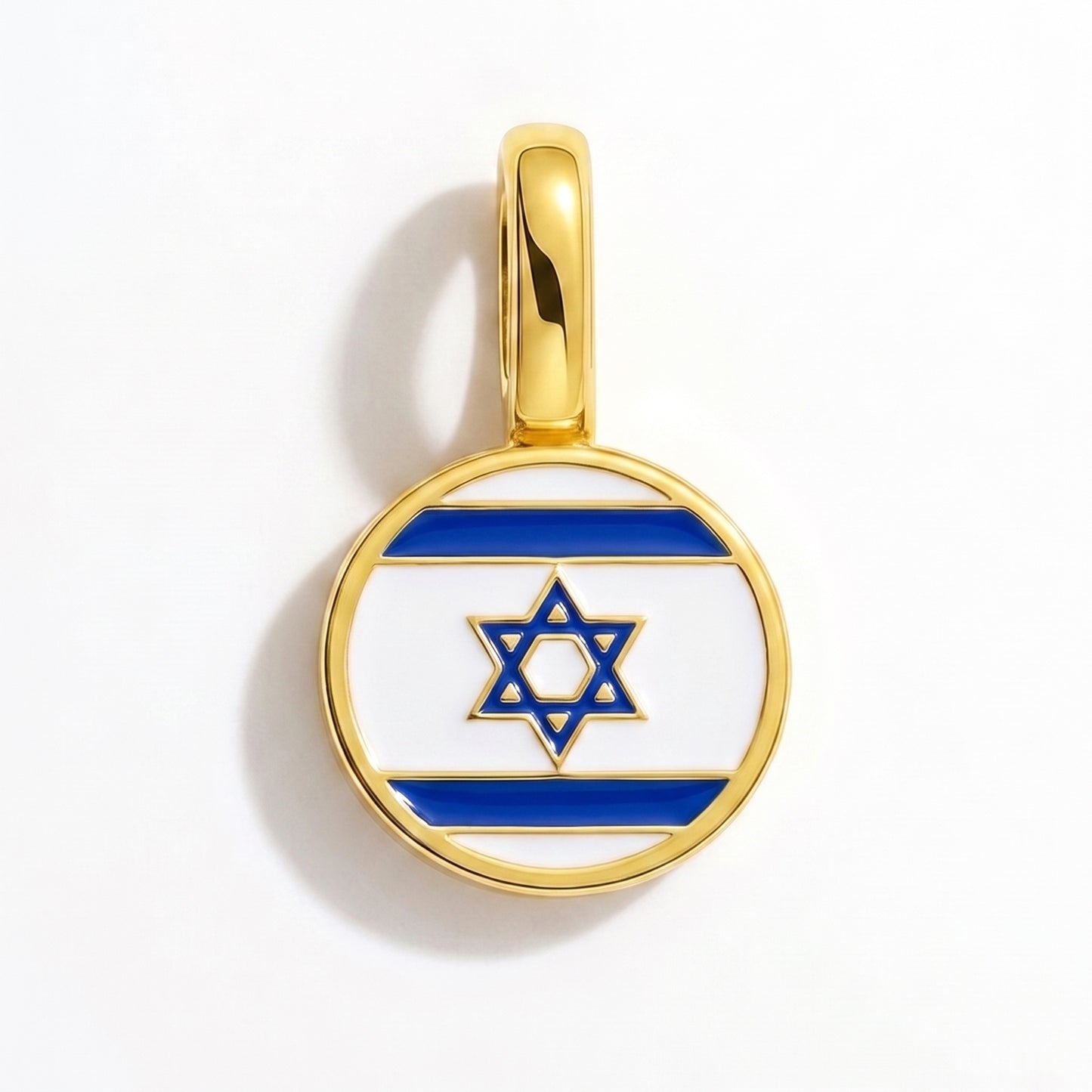 Charm vlag Israël – rond goud
