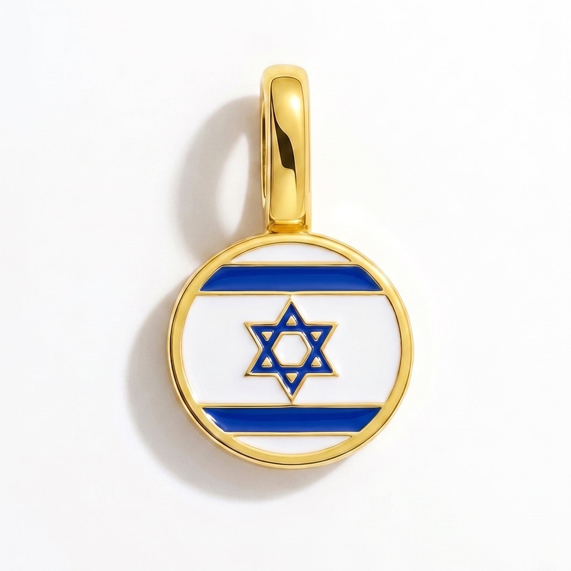 Charm vlag Israël – rechthoekig goud