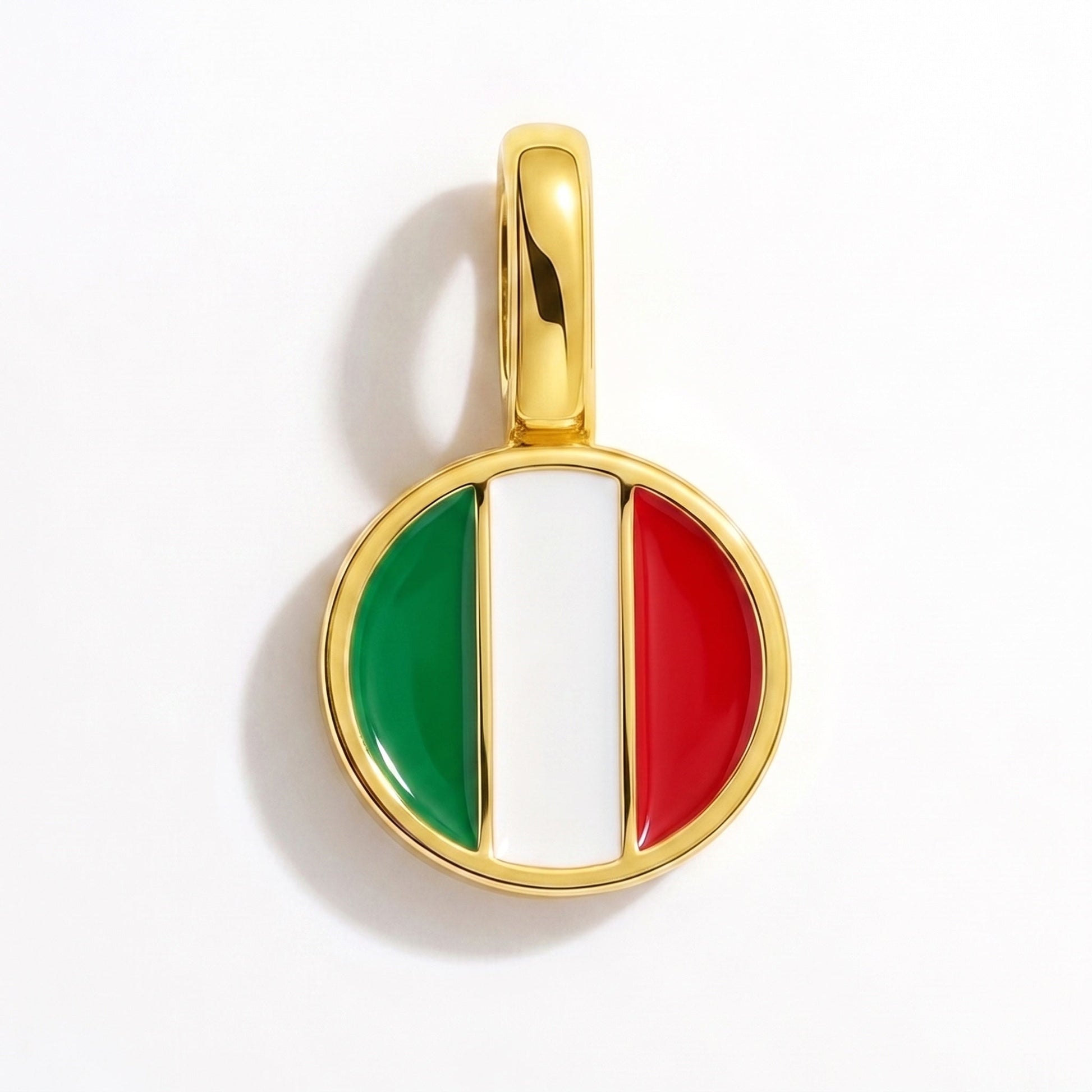 Charm vlag Italië – rechthoekig goud